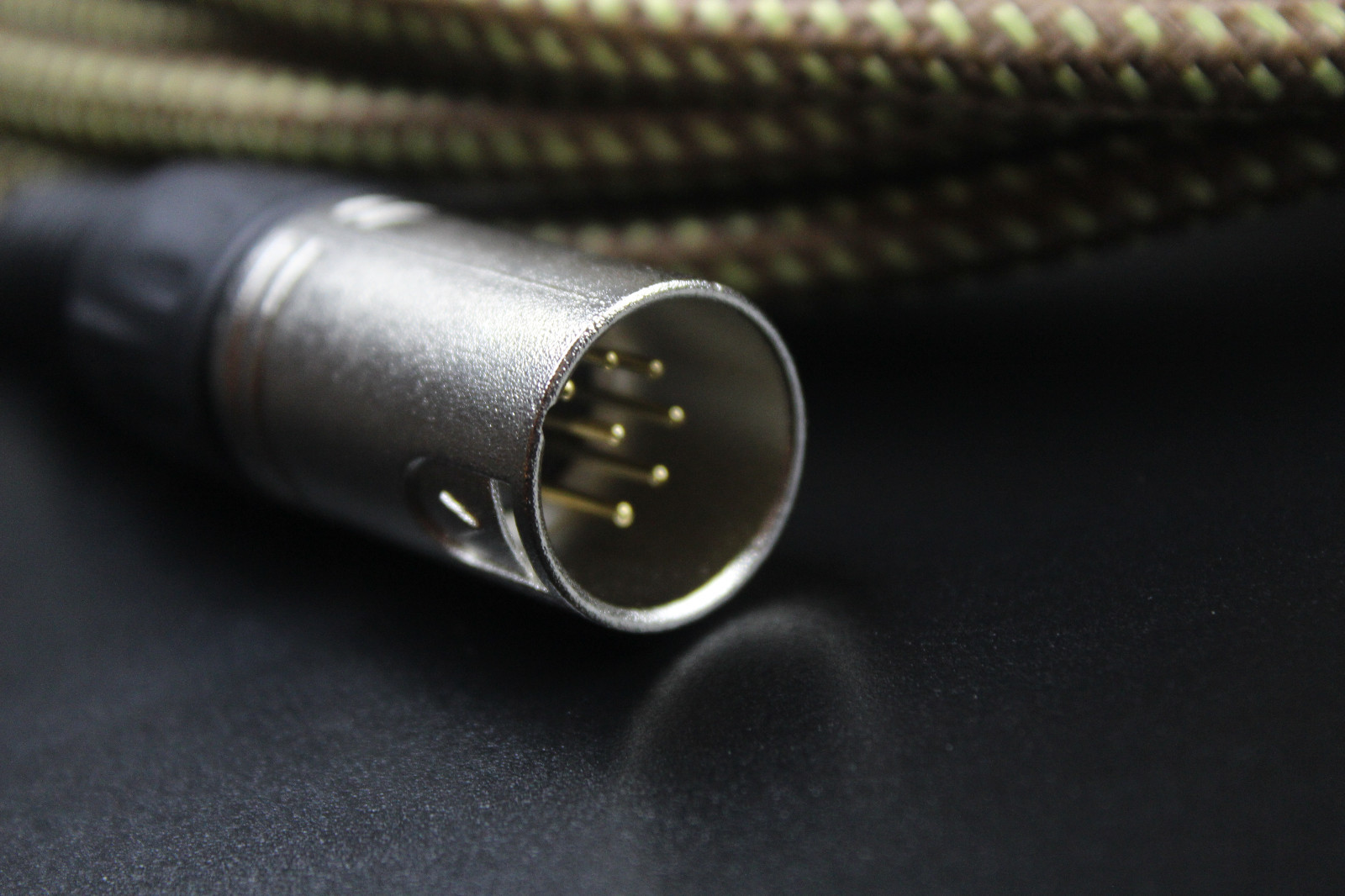 7 Pin XLR 20ft Female to Male Vacuum Tube Microphone 20' Cable Cord Brown Tweed