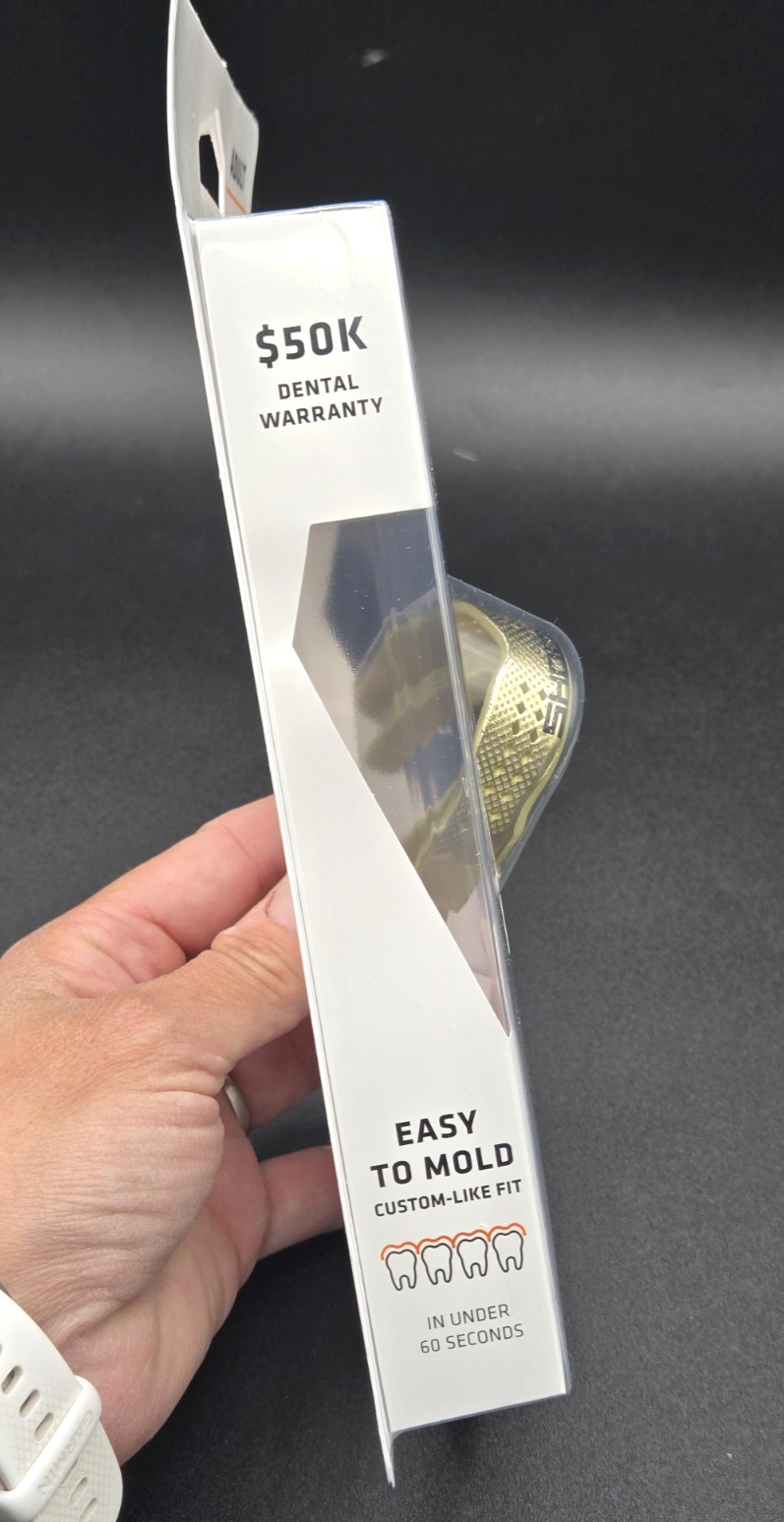 Shock Doctor Trash Talker GOLD Mouthguard Adult 11+ Slim Fit Moldable