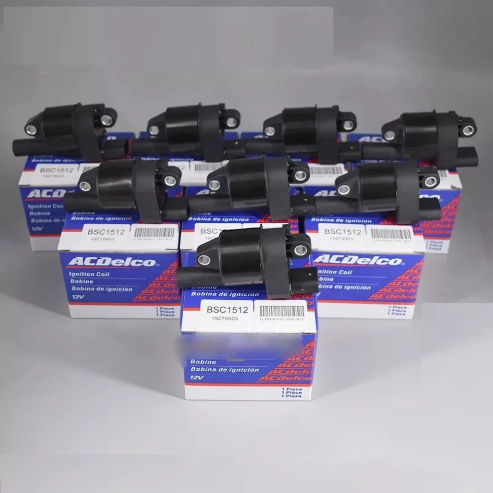 Genuine UF414 8x Ignition Coils+Spark Plugs+Wireset For GMC Chevy SilveradoTahoe