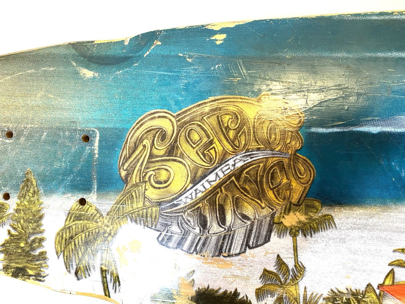 Vintage Sector Nine Waimea Longboard Skateboard 39” Long - Deck Only -