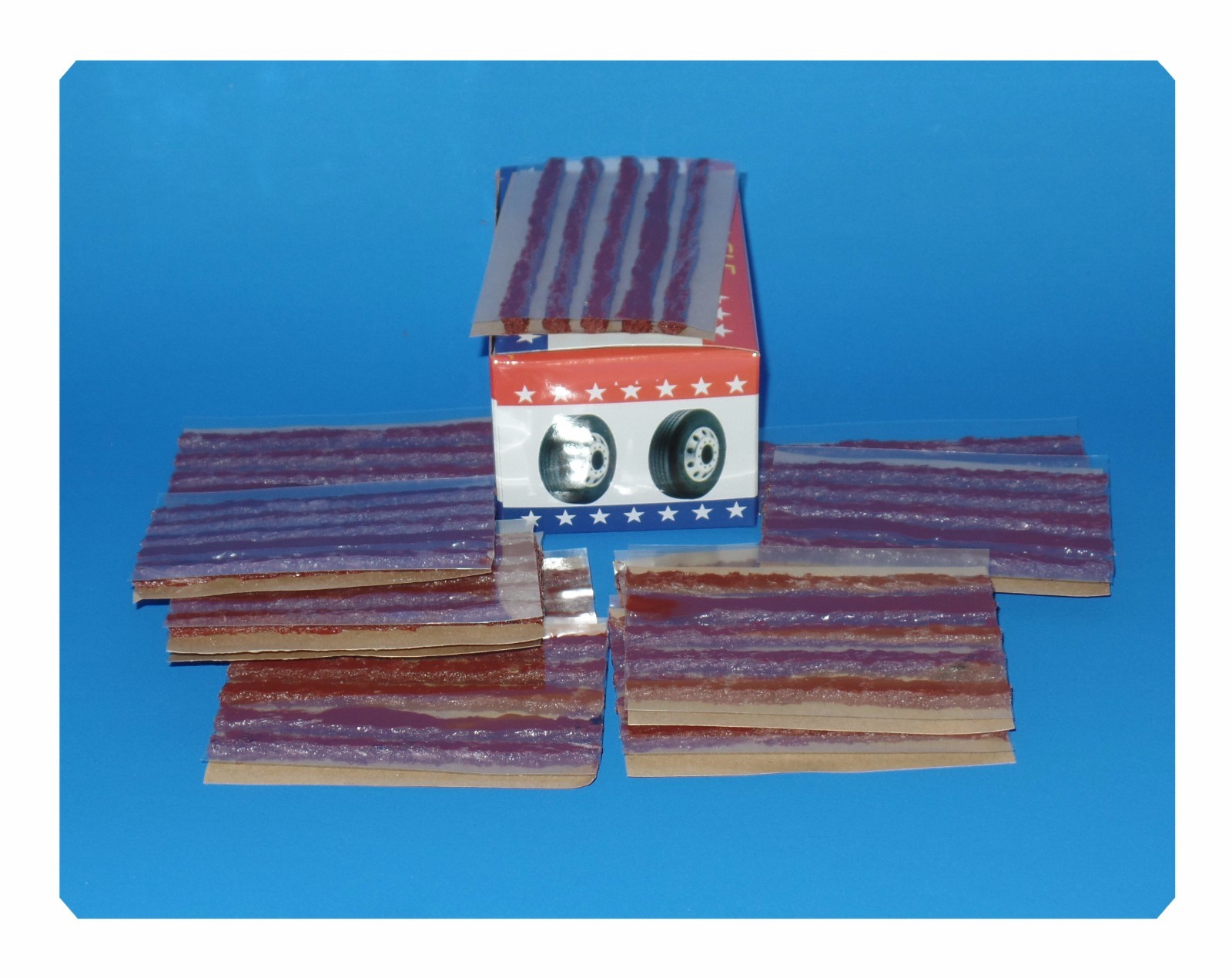 Box of 50 plugs. Self Vulcanizing Tubeless Tire Repair Brown Plugs 4"