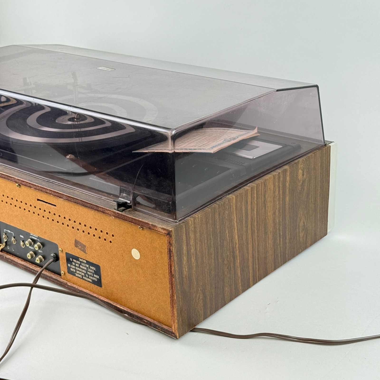 Emerson M 3000 Vintage Stereo System Turntable 8-Track Cassette AM/FM Receiver