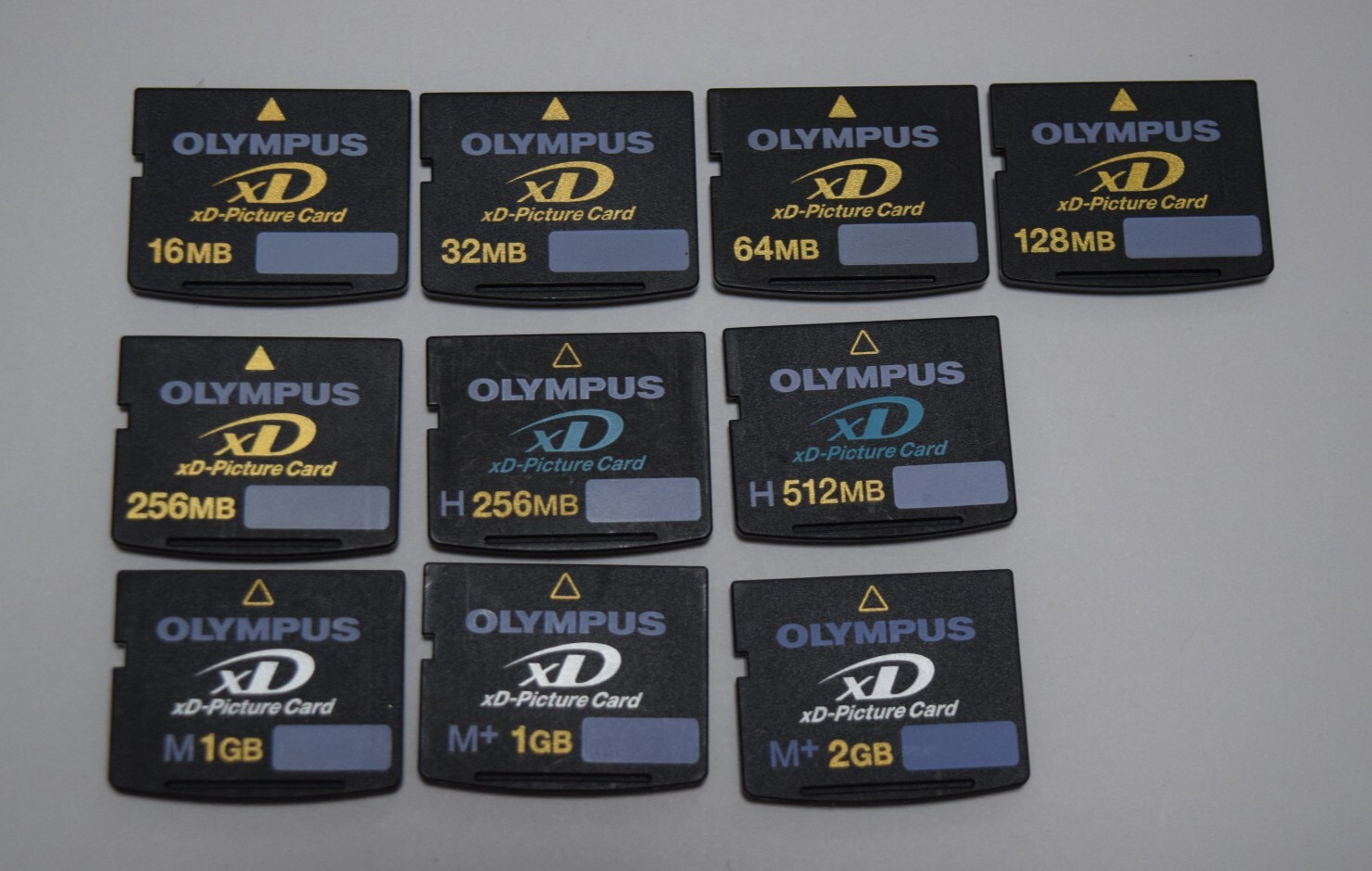Olympus xD-Picture Card 16MB 32MB 64MB 128MB 256MB 512MB 1GB 2GB H M M+