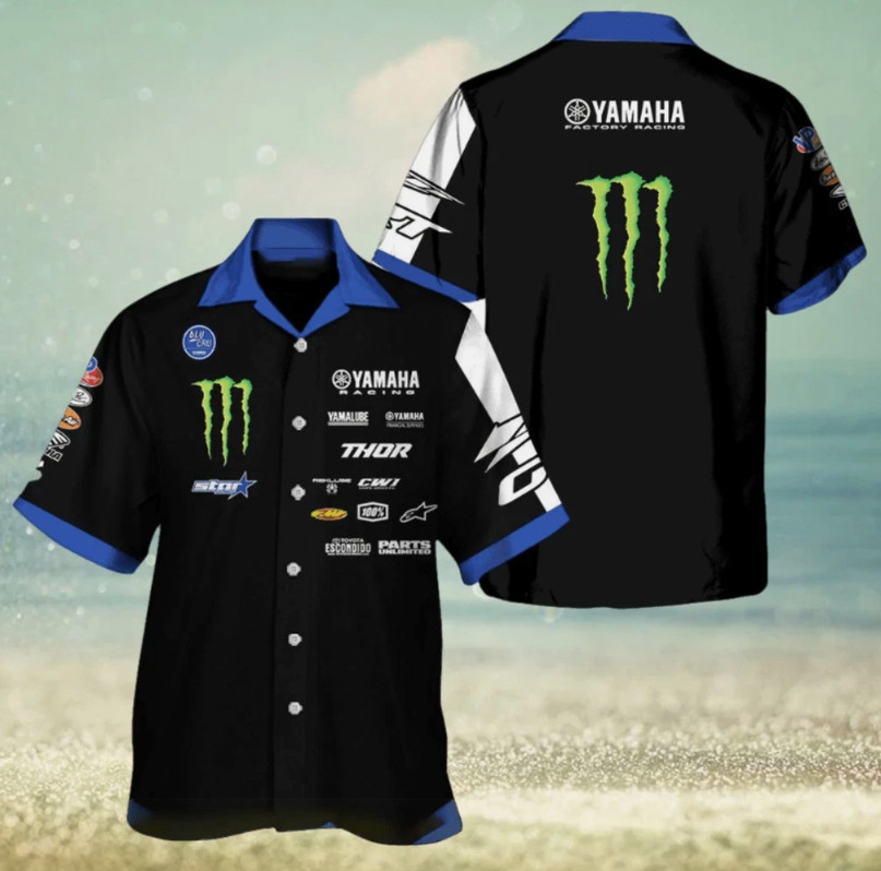 Yamaha Racing Monster V2 Dark Blue Hawaiia
