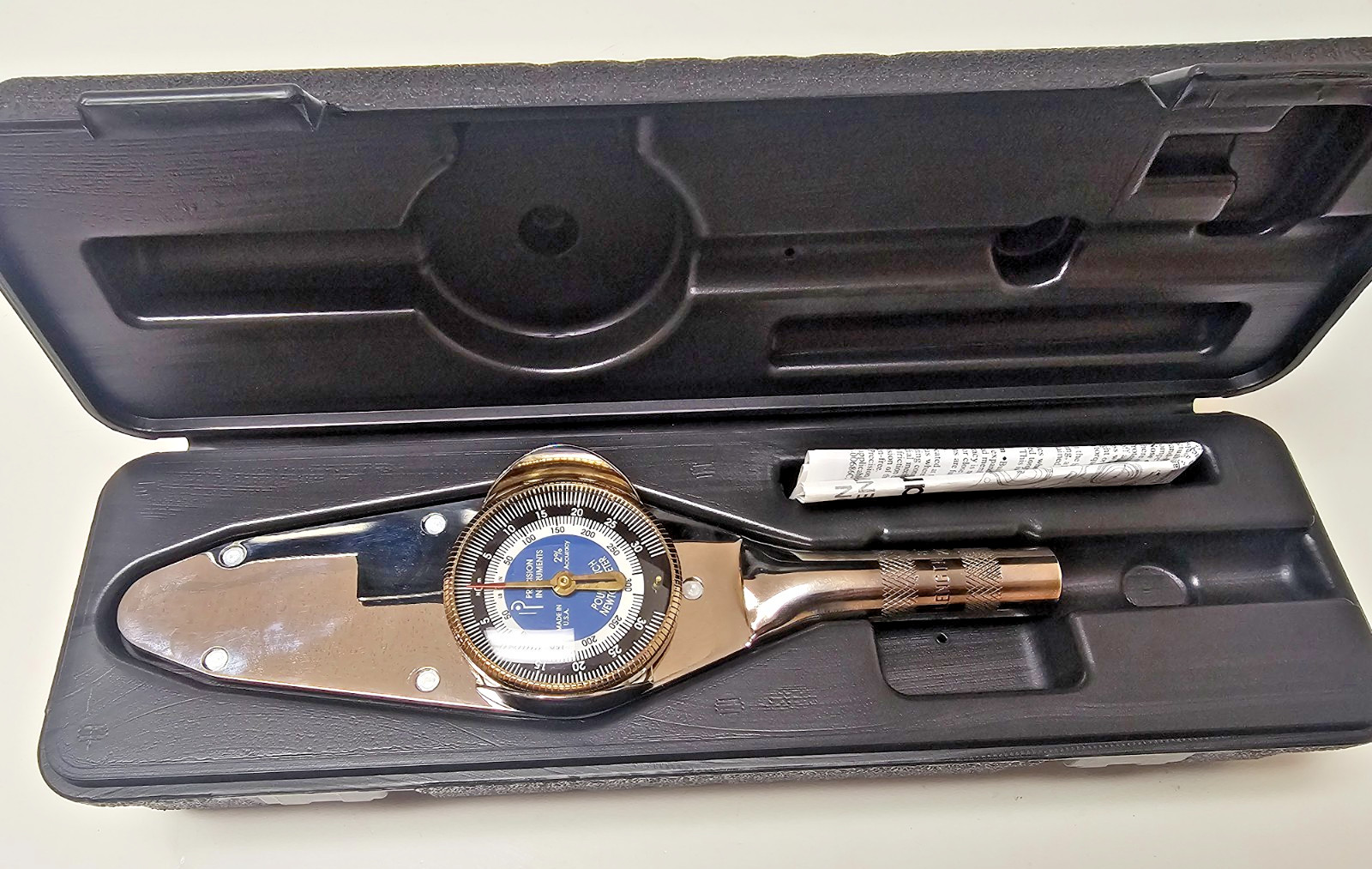 Precision Instruments D2F300CHN 3/8" Drive Dial Type Wrench 300 in/lbs BRAND NEW