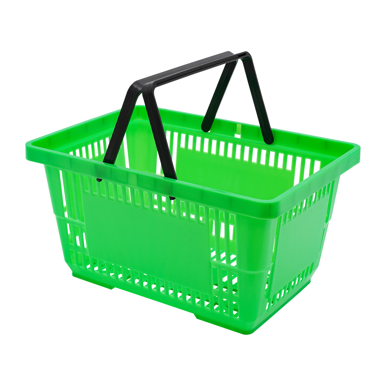12PCS 28L Mesh Shopping Baskets with Handles Plastic Shopping Basket Portable