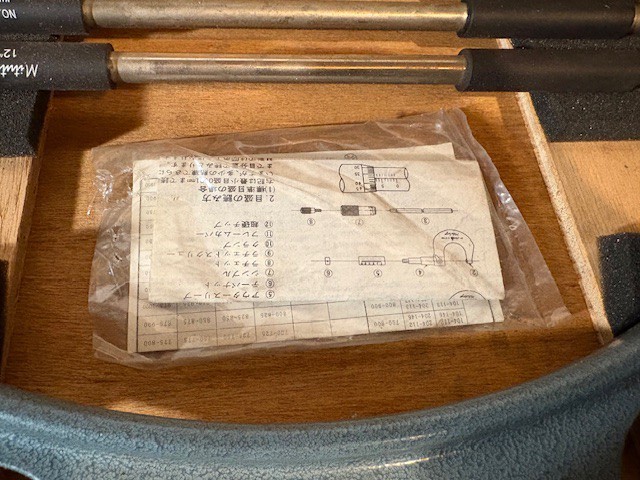 Mitutoyo No. 104-152 12-16" Outside Micrometer 0.0001 JAPAN