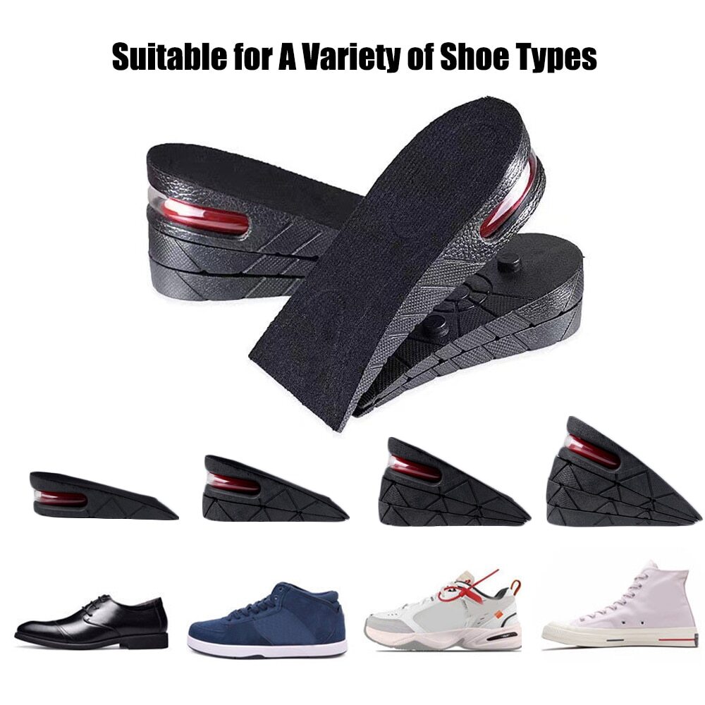 Height Increase Insoles Men Women Invisible Heel Lift Taller Shoe Inserts Pad US