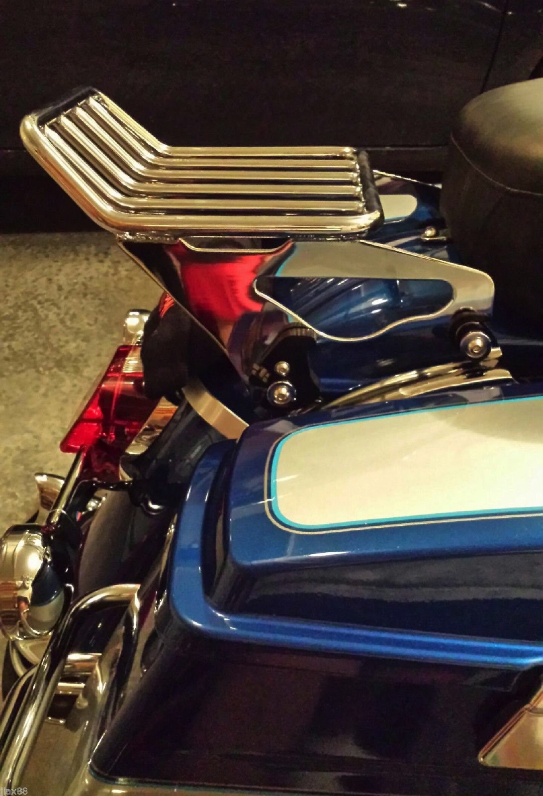 Motorcycle Detachable Two-Up Luggage Rack for Harley Touring Road King