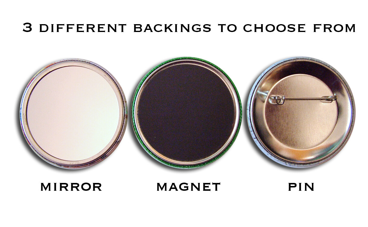 Retro Jester Child Valentine - Handmade Pocket Mirror, Magnet, or Pin 2.25"