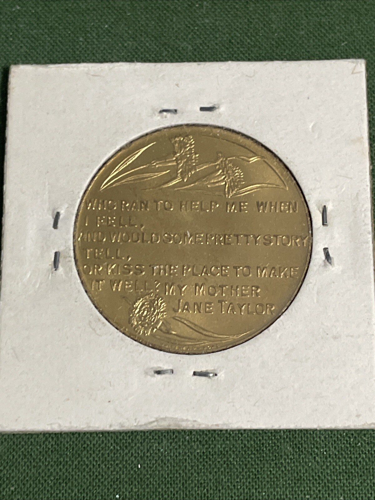 Vintage “Mother” Jane Taylor Token Hollywood Florida