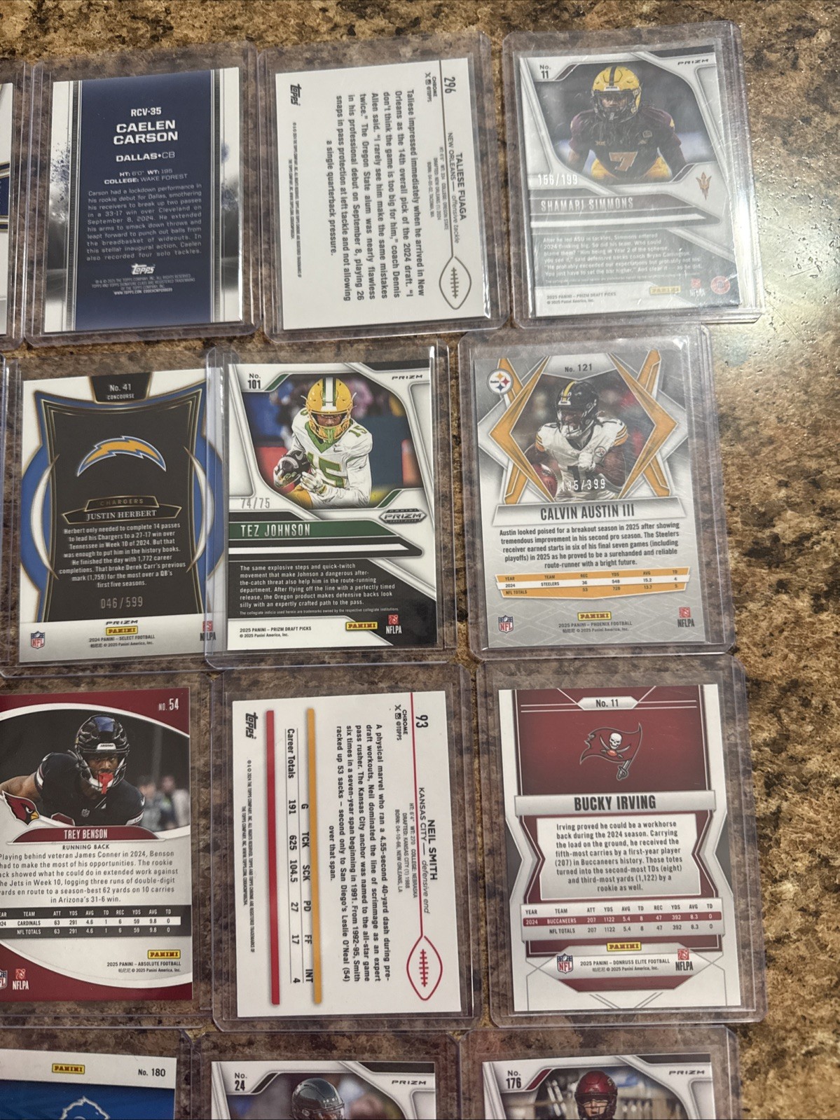 26 Card NUMBERED LOT! Rookies And Low Numbers Included!