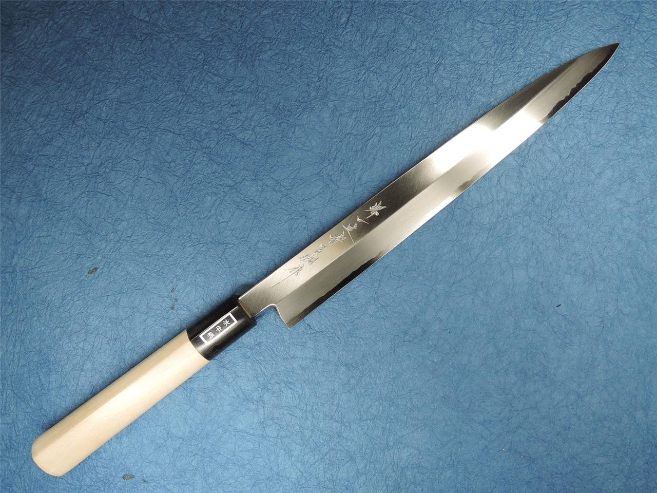 Sakai Ichimonji Kichikuni White Steel Yanagiba 270mm with Saya Japanese Knife