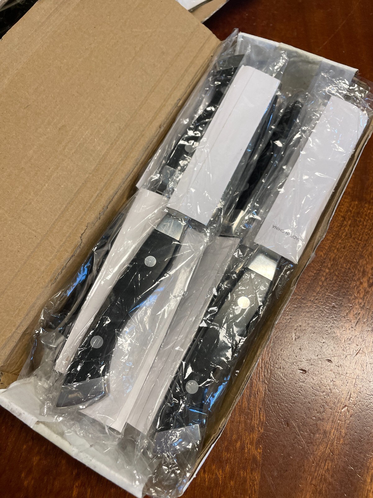 Walco 670527 Jumbo Boston Chop Knife with Black Handle - approx 6 Dozen, (71ea)