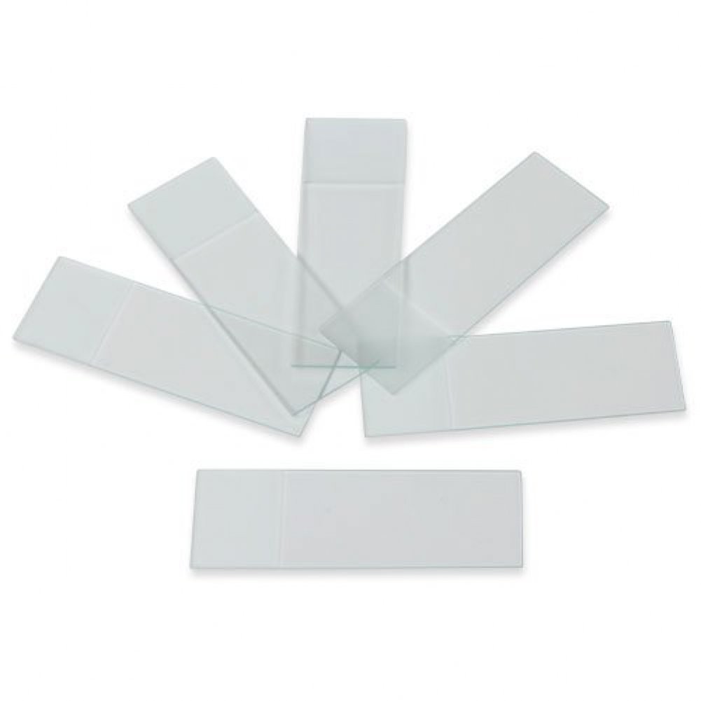 Microscope Slides, Ground Edges, Frosted, 90 Corners, 3x1, 206B2 Pack of 72