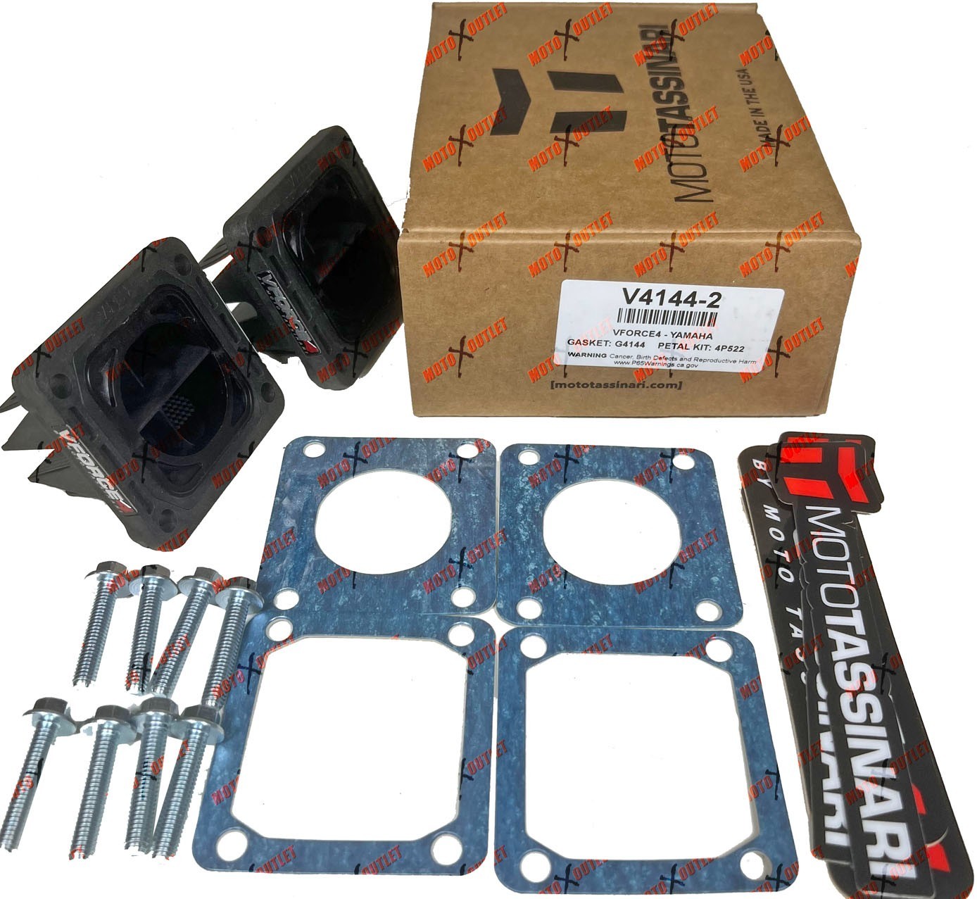 Yamaha Banshee V Force 4 Reed Valve Cages Pair VForce Reeds 350 YFZ V4144-2