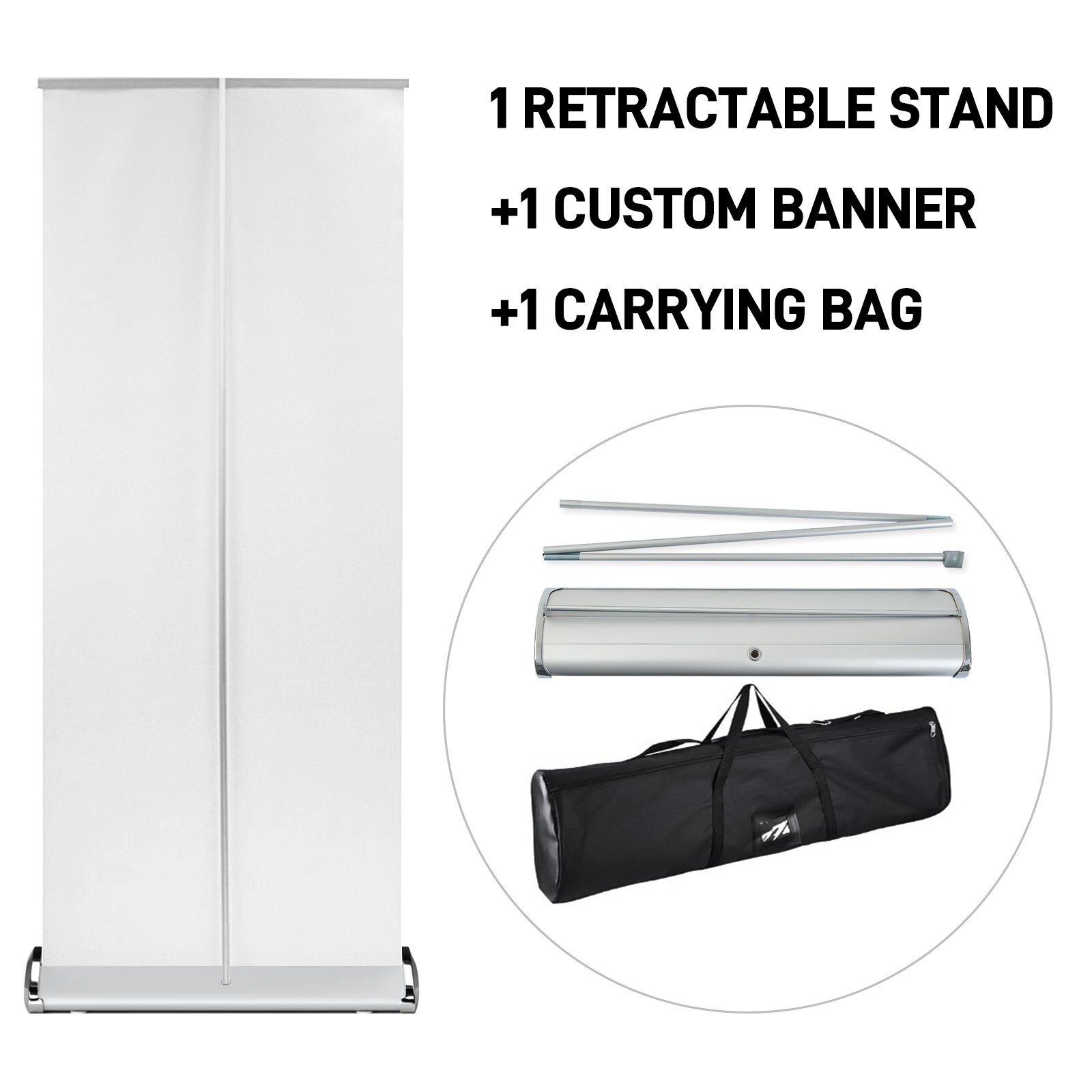 Custom Retractable Banner Stands Pro Base for Advertising--Personalized Banner
