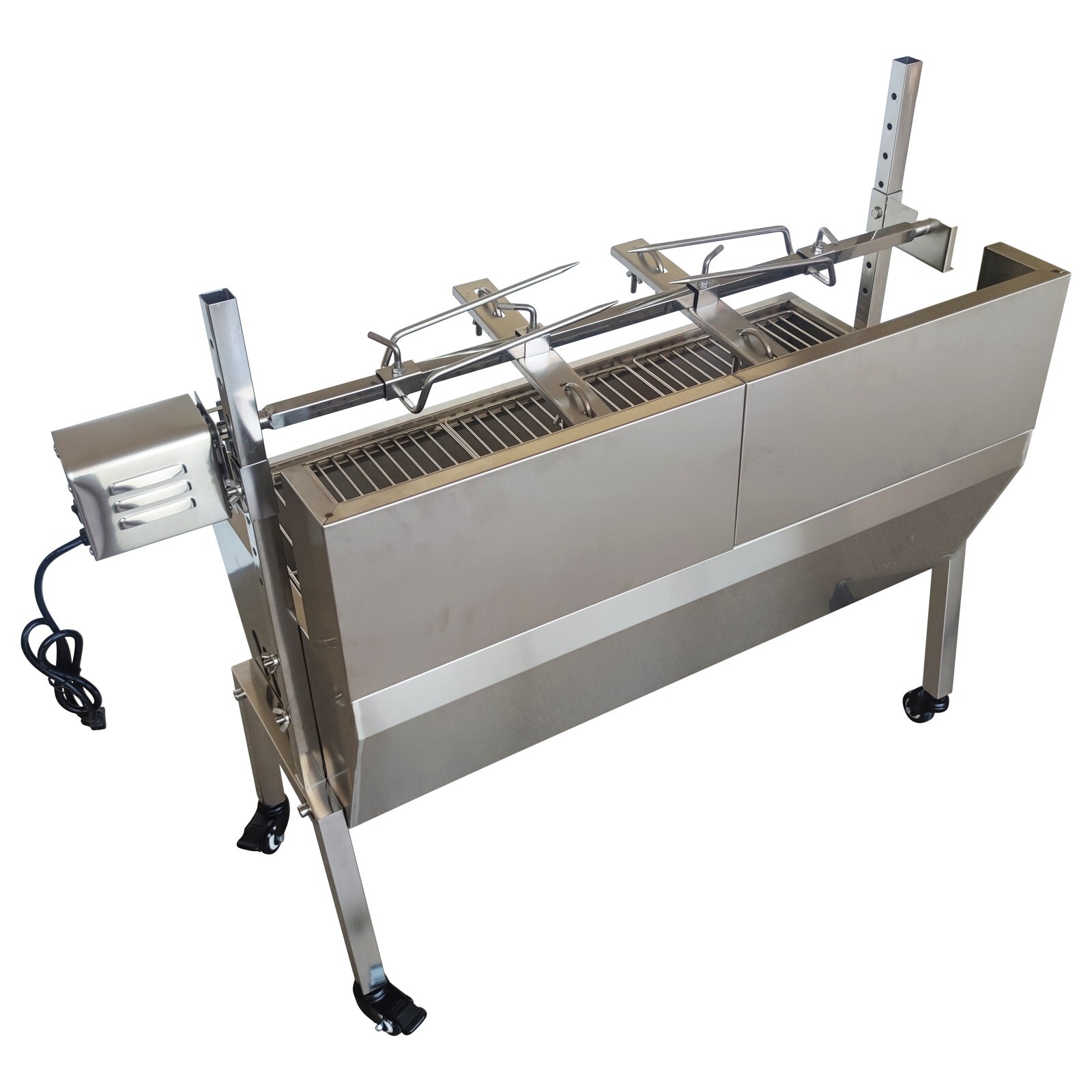 35" BBQ Grill Pig Whole Lamb Grill Motor Rotisserie Kit Electric Spit Roaster