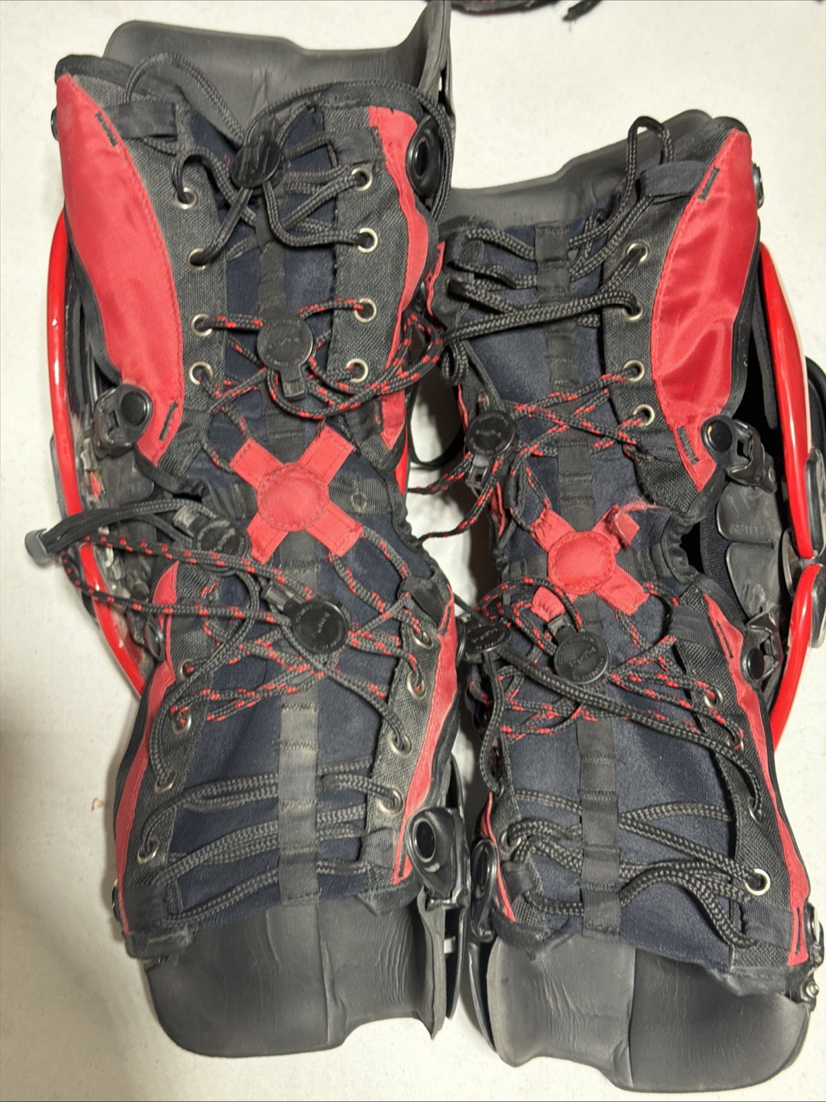 Asterisk Cell Motocross Knee Braces - Pair (Red/Black) - Mens Small Read