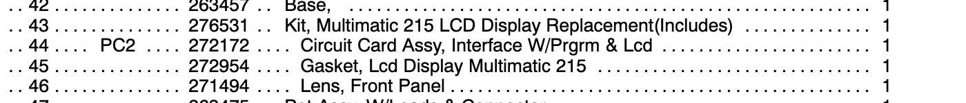 Miller Multimatic 215 Welder LCD Display Control Circuit 276531 (3in) *NEW*