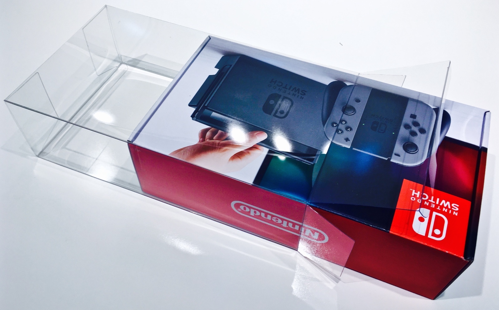 1 Console Box Protector For Nintendo SWITCH Original + Super Smash Bros. READ!