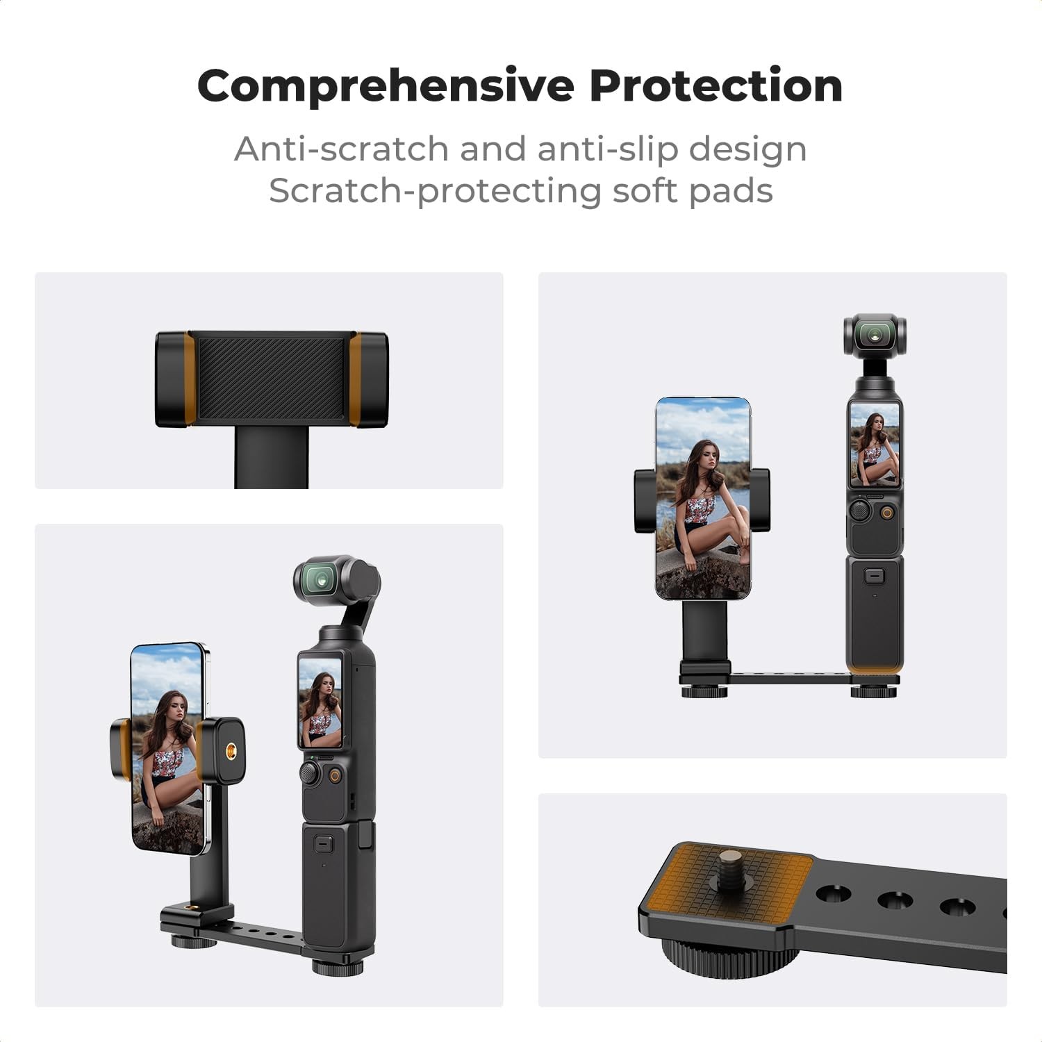 K&F Concept Phone Holder Mount for DJI Osmo Pocket 3 Creator Combo Accessories