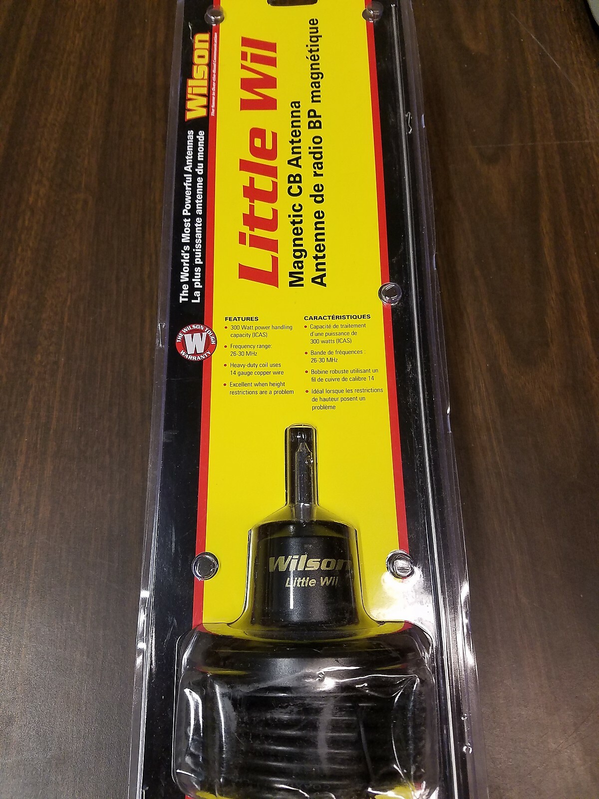 Wilson Little Wil black magnet mag mount mobile CB Antenna kit w SS whip 305-38