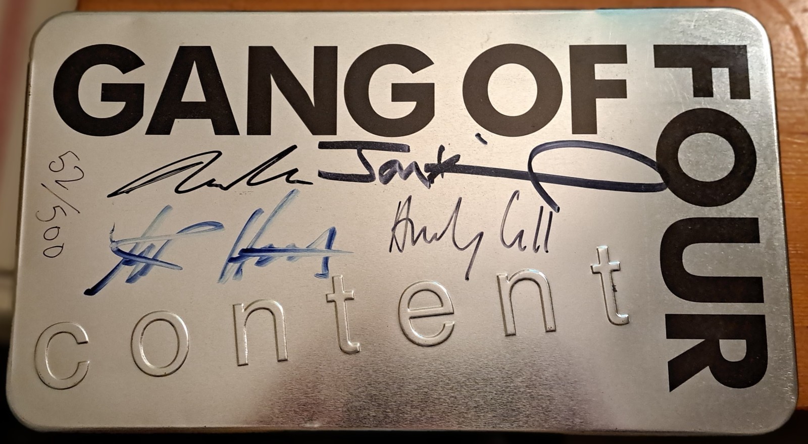 Gang Of Four : Content  *Limited Can Edition*  Fully Autographed CD Numbered