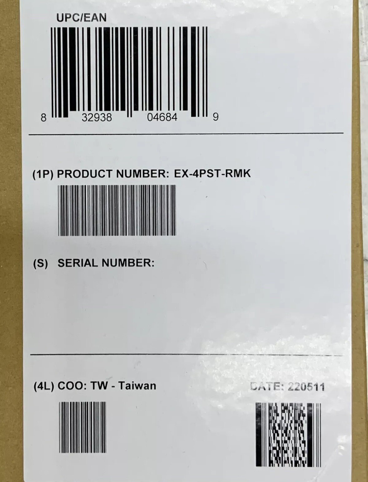 New Sealed EX-4PST-RMK Juniper Networks Adjustable 4 Post Rack Mount Kit