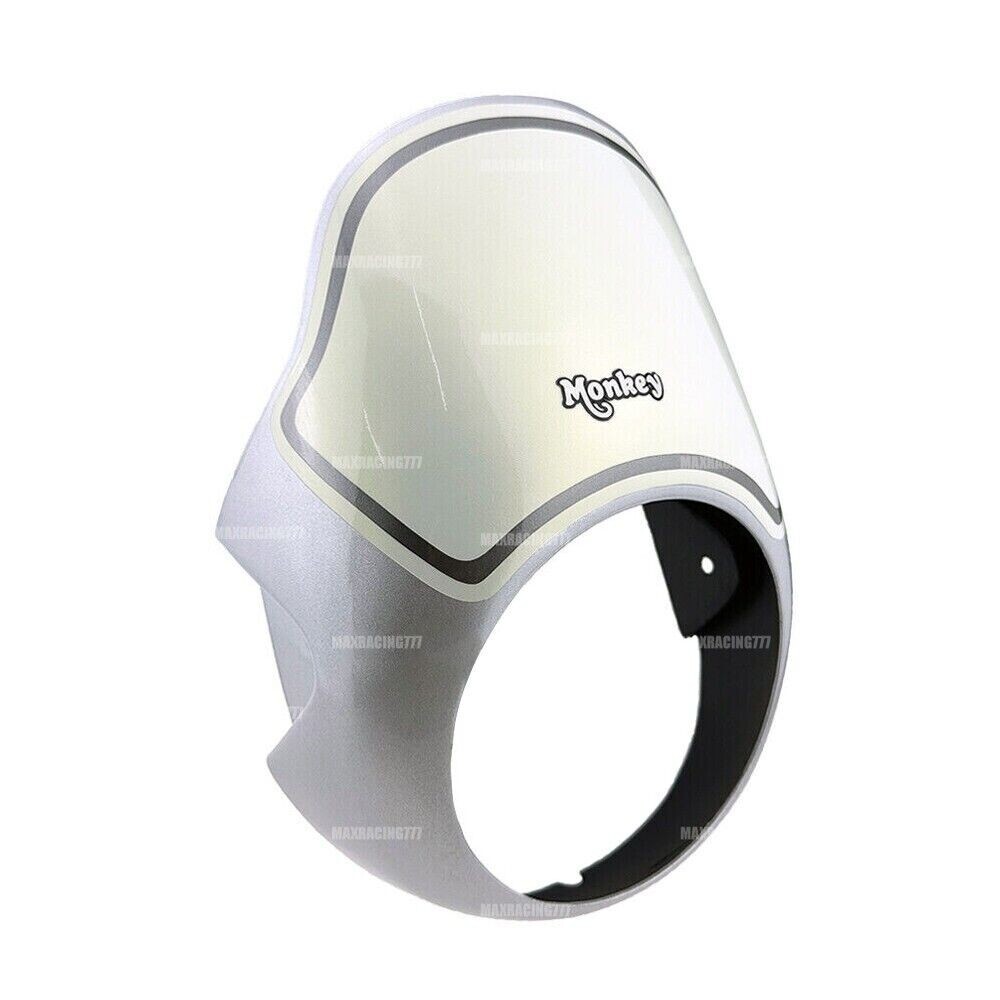 Cover Headlight Windscreen Windshield Headlight Cowl Gray With Honda Monkey 125