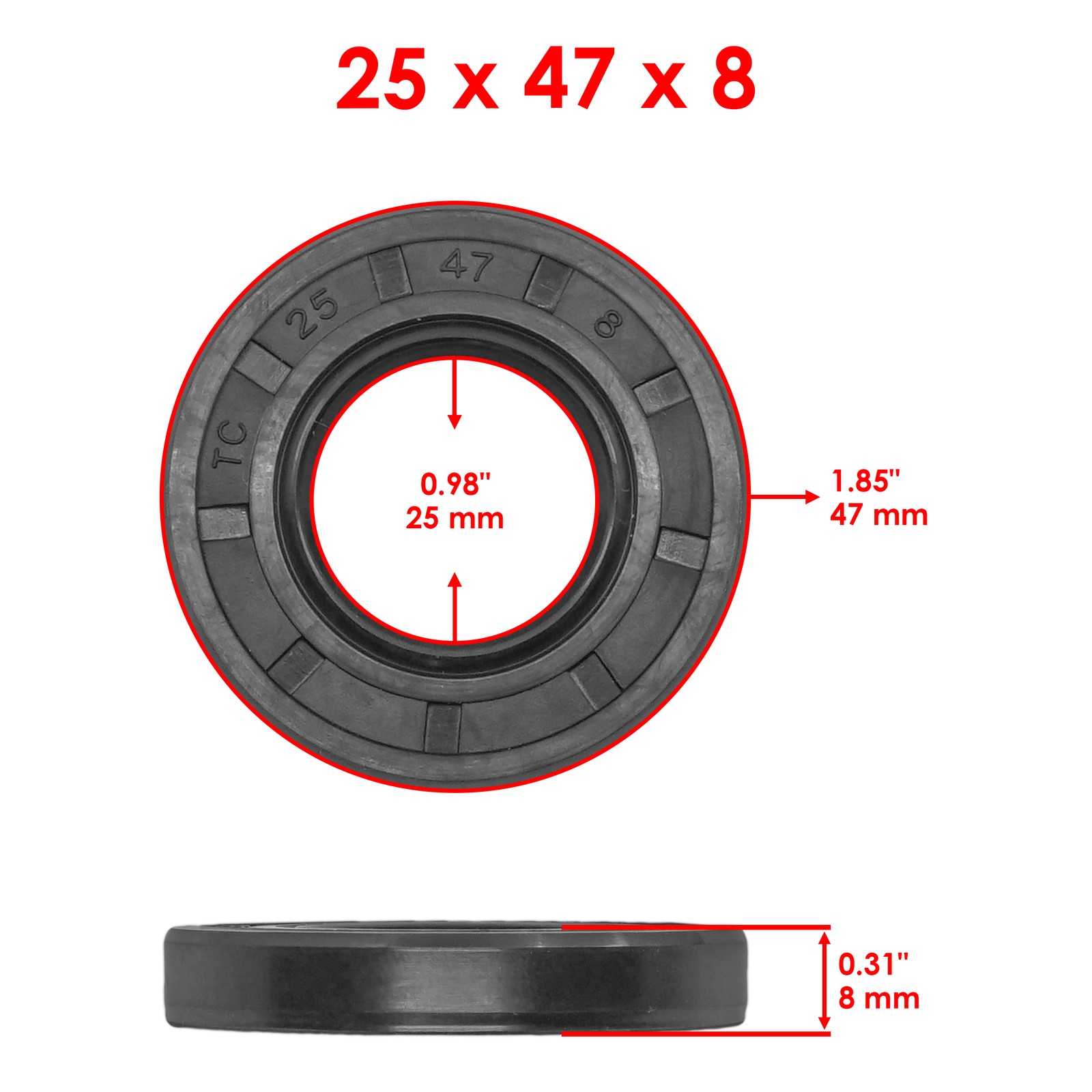 Front Differential Seal & O-Ring kit For UTV Bobcat 2200 / 2300 2004 - 2010