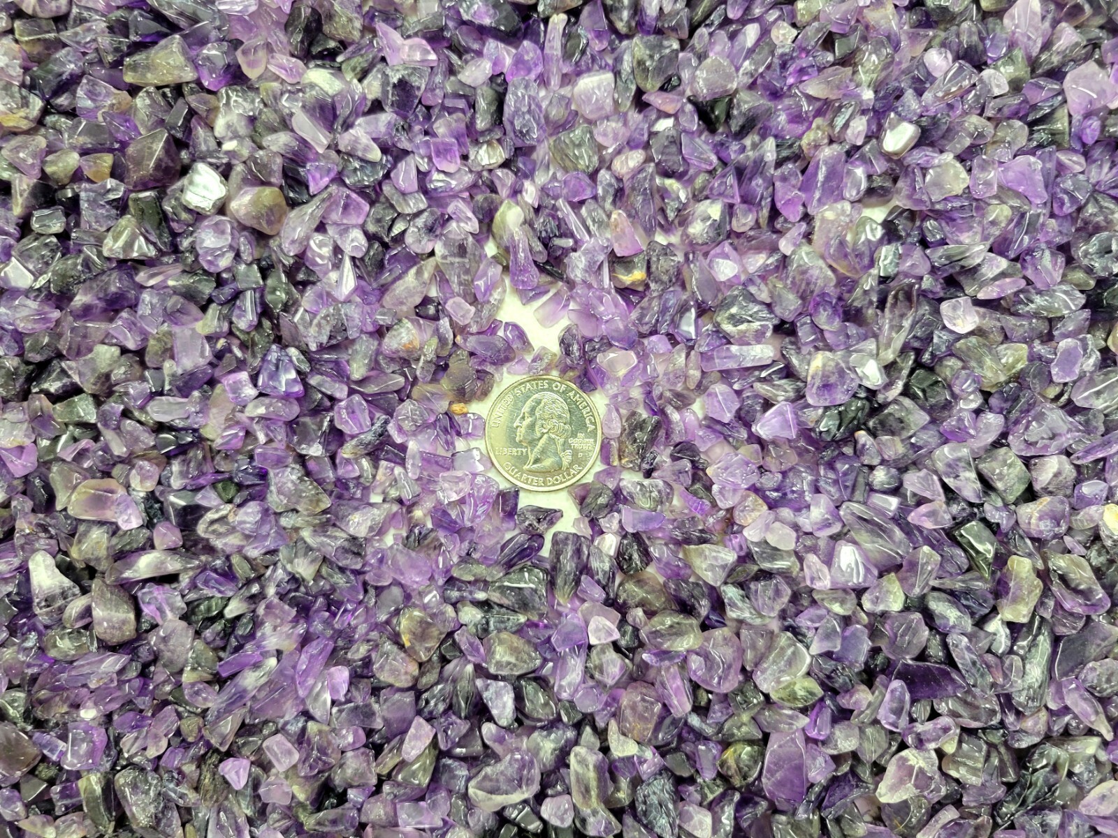 Tumbled Amethyst Crystal Chips Bulk Gemstone Undrilled Beads Natural Stones