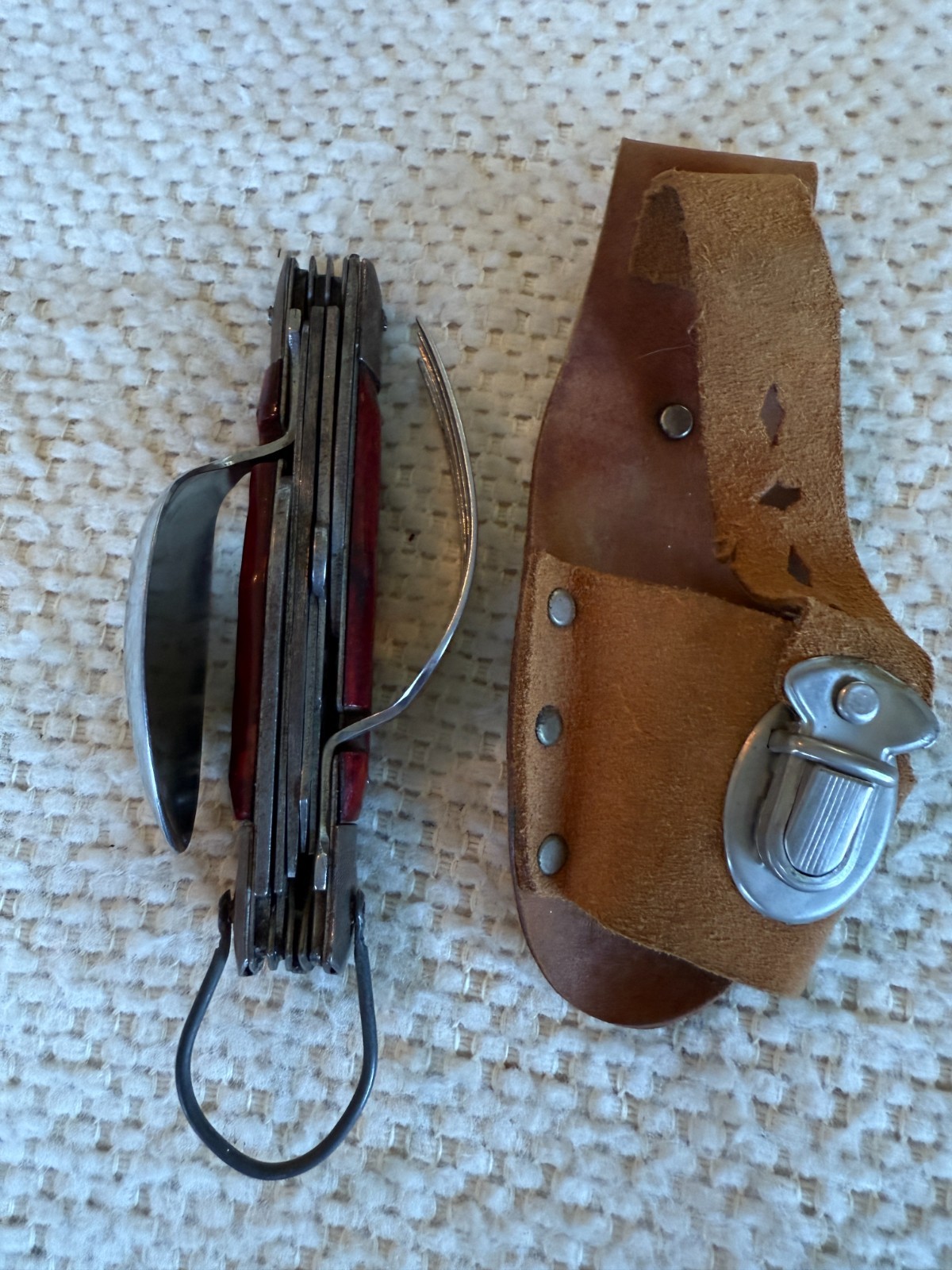 Vintage Japan Camp Knife, Fork, Spoon, etc