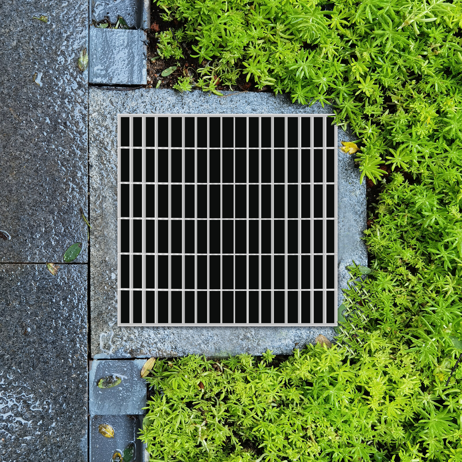 Driveway Drain Cover Steel Grate B125 Class Channel 23.6x23.6in USA