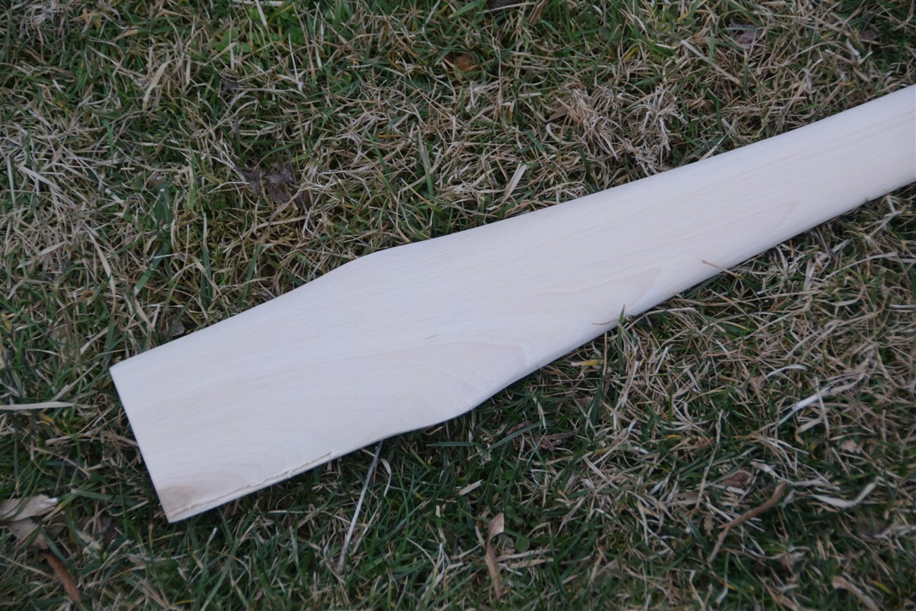 HICKORY 24" OFFSET BROAD AXE HANDLE ~ Unfinished ~ Right or Left ~ Amish Made