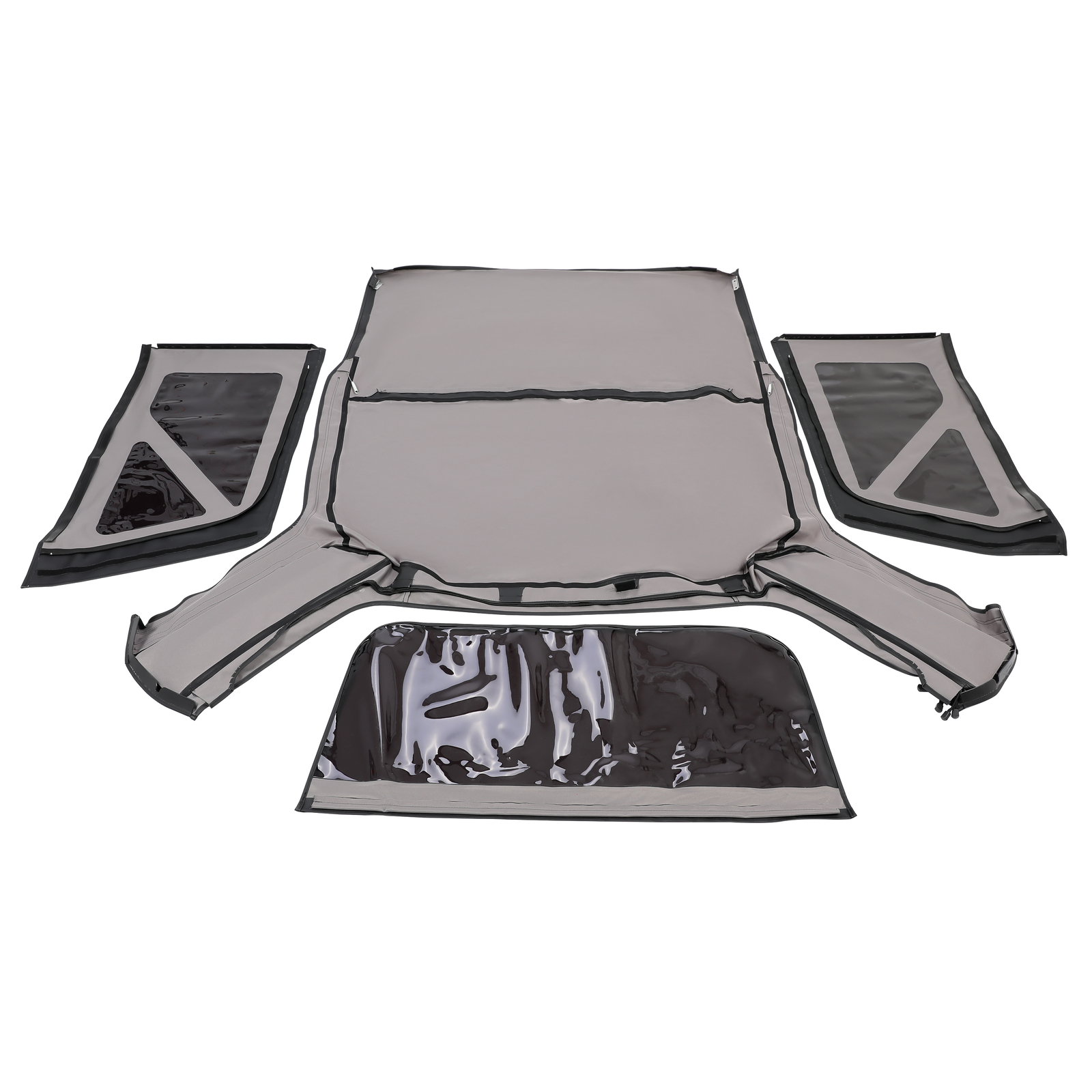 For Jeep Wrangler 2 door models 2007-2018 Replacement Tinted Windows & Soft Top