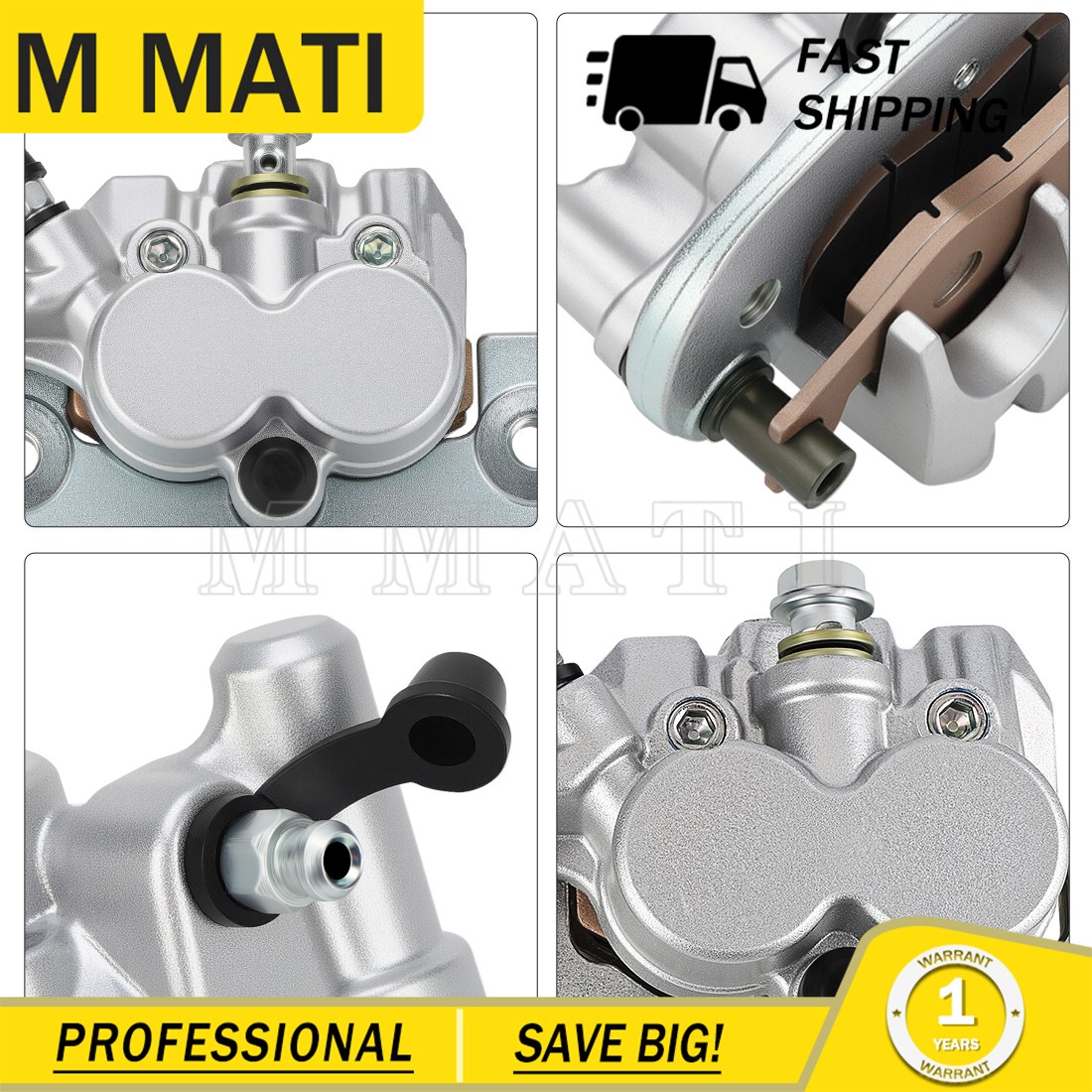 Front Left Right & Rear Brake Calipers for Cam-Am Commander 800 1000 2011-2020