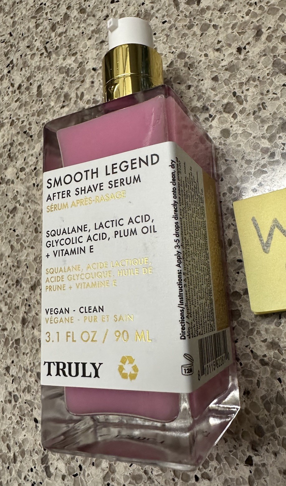 Truly Smooth Legend After Shave Serum Squalene 3.1oz/90mL FULL SZ $33 Smoothing