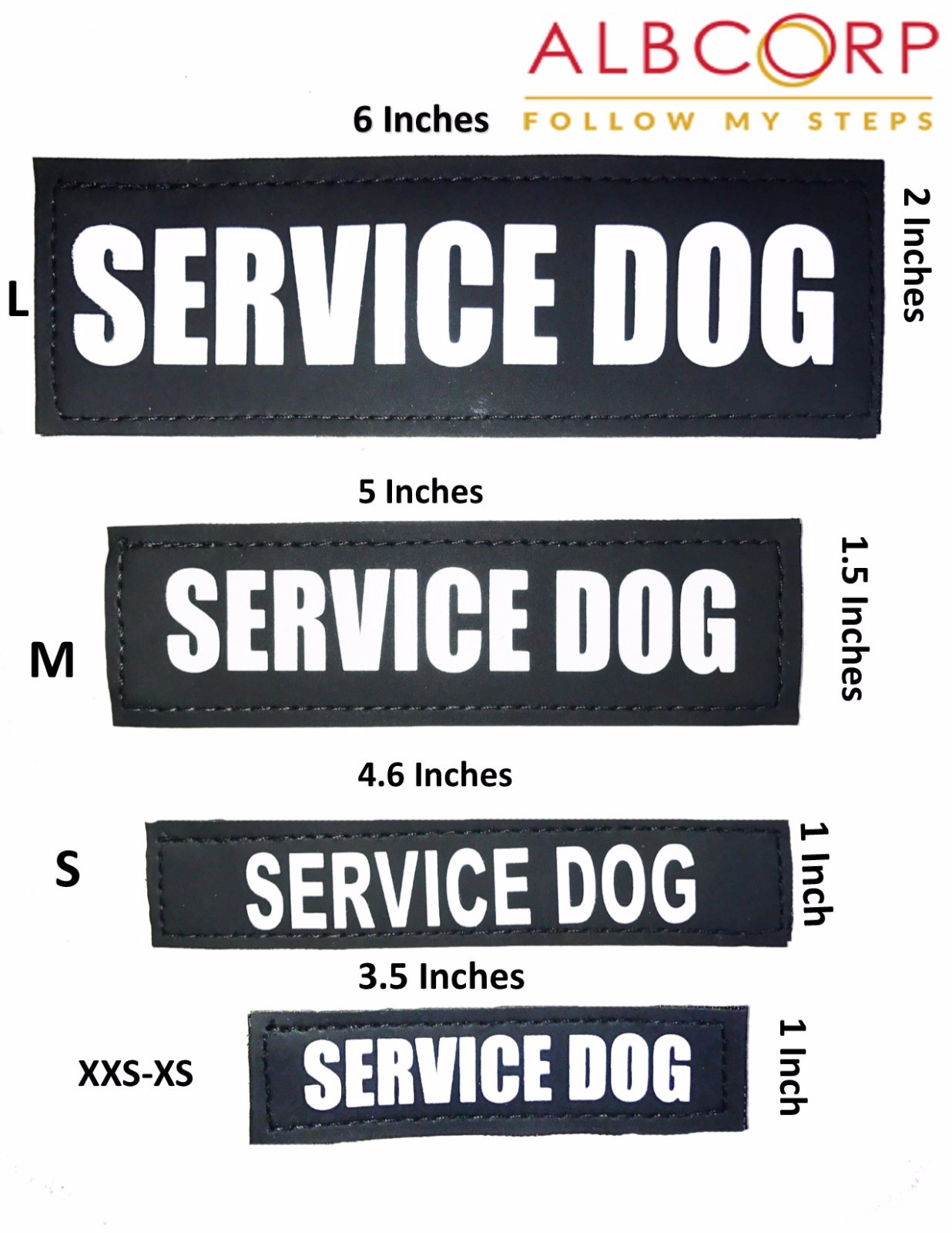 Reflective SERVICE DOG Patches,IN TRAINING,DO NOT PET, EMOTIONAL SUPPORT,THERAPY