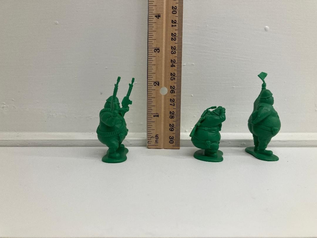 Takara Tomy Panda's Ana Gashapon Fat Cute Green Soldiers Set 2 Complete! 2015