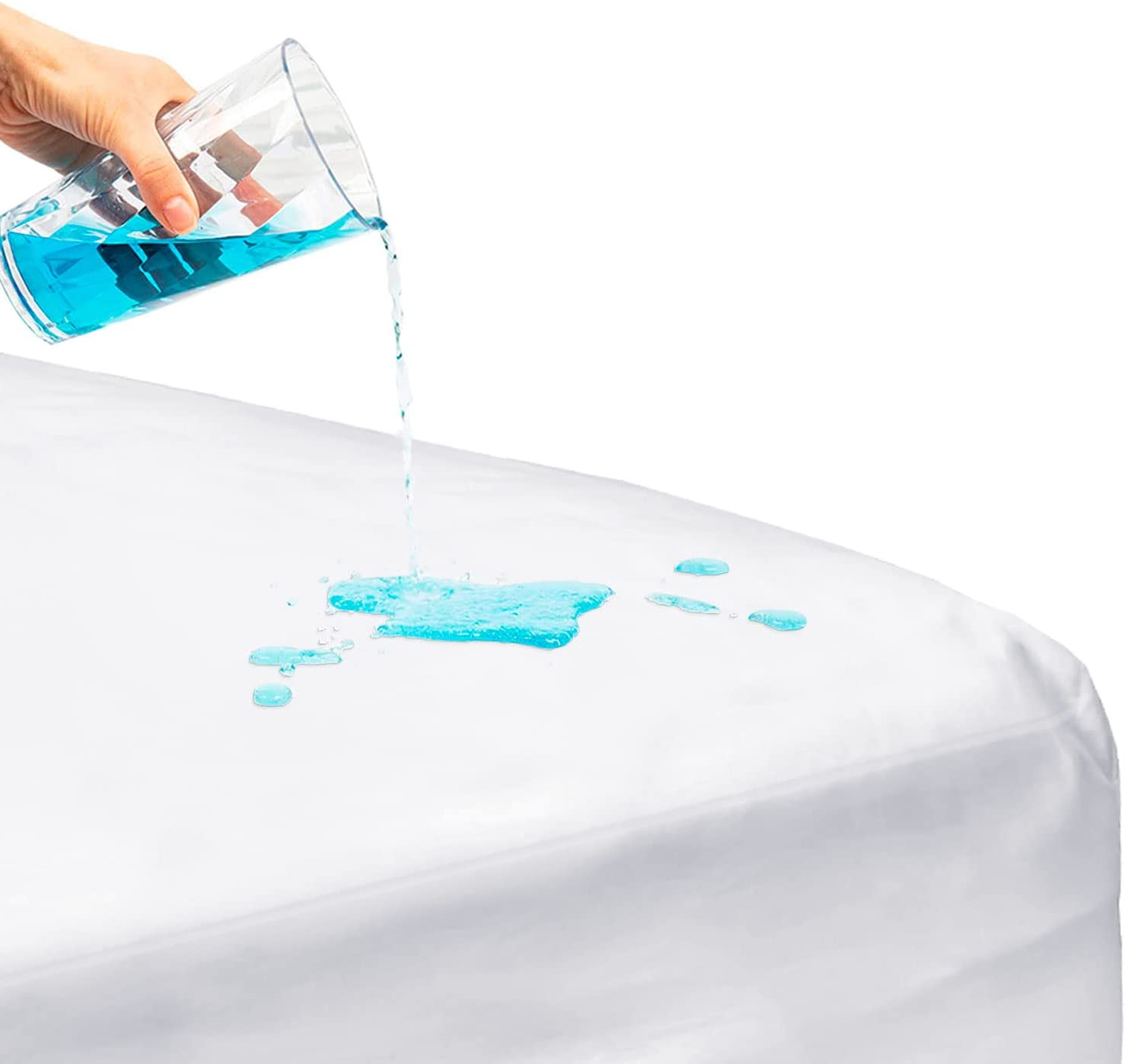 Bed Cover Twin Size Fitted Sheet Zippered Plastic Mattress Waterproof Protector