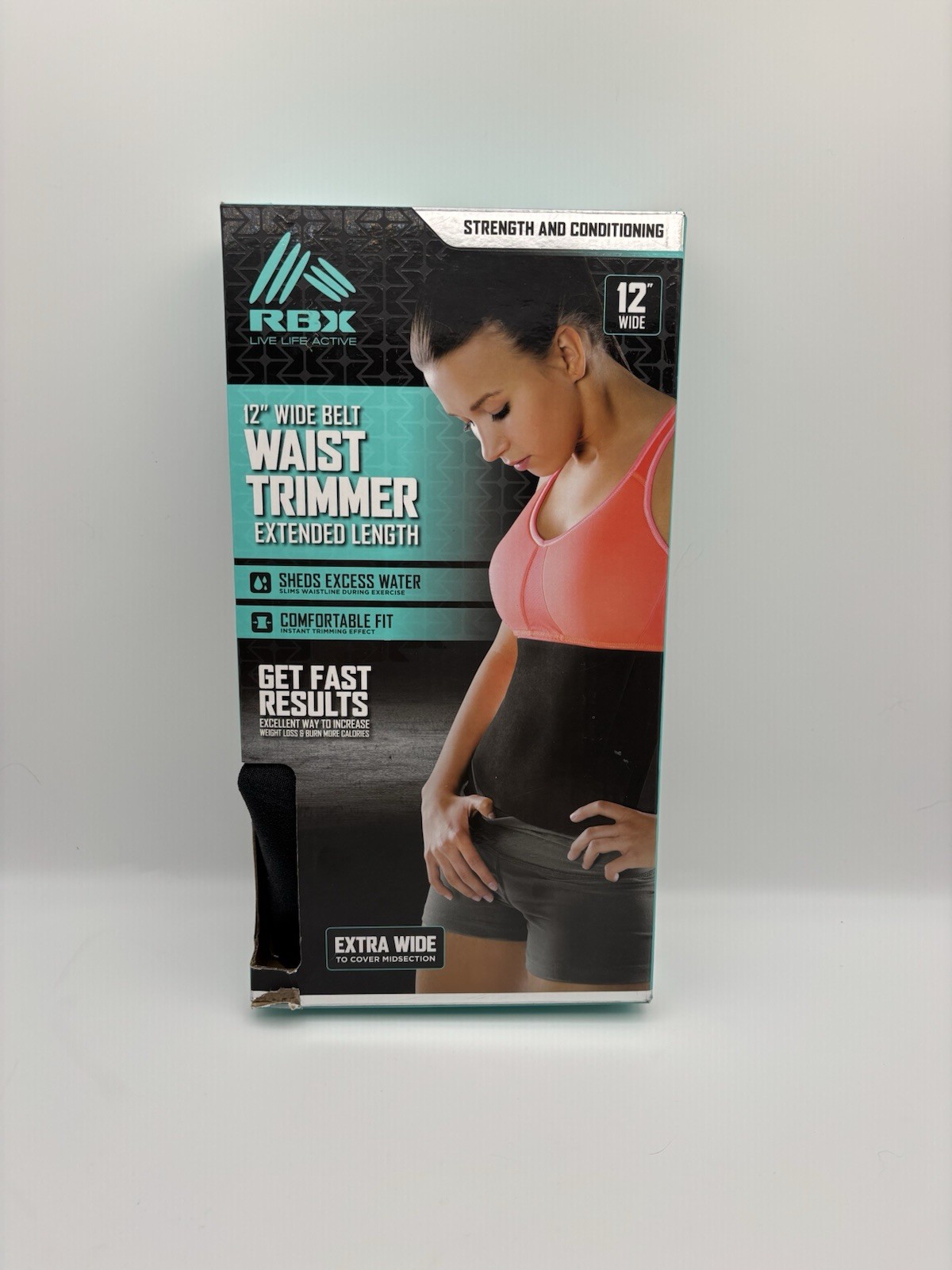 Reebok Waist Trimmer 12 In. Extended Length Xtra Wide Strength Conditioning NEW