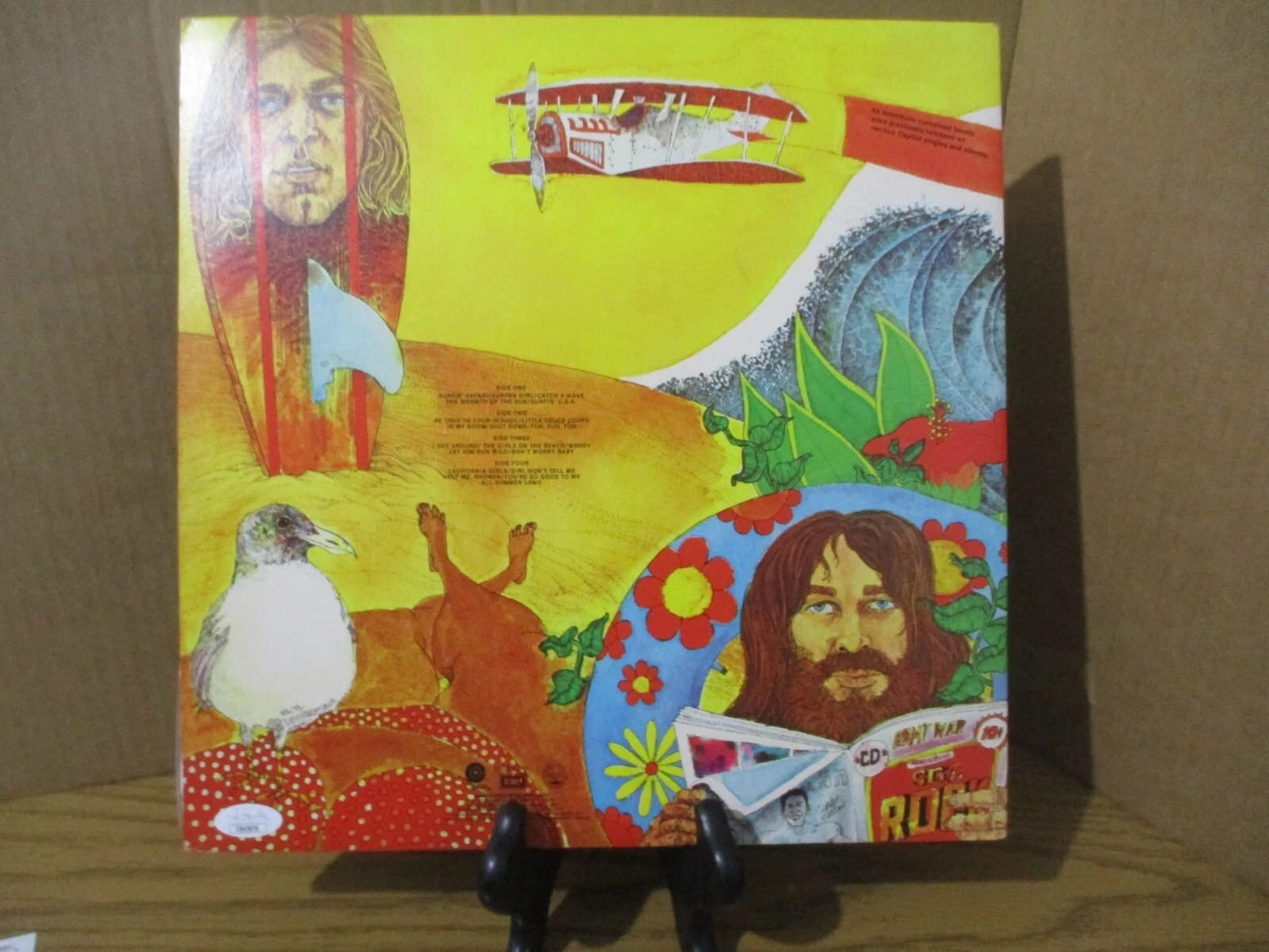 MIKE LOVE (THE BEACH BOYS) AUTHENTIC SIGNED/AUTOGRAPHED VINYL RECORD-JSA CERT