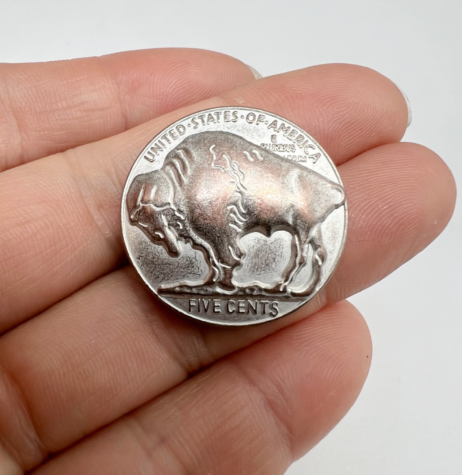 10PC Rustic Red Copper Buffalo Rustic Metal Buttons Shank Buttons 1" 26mm