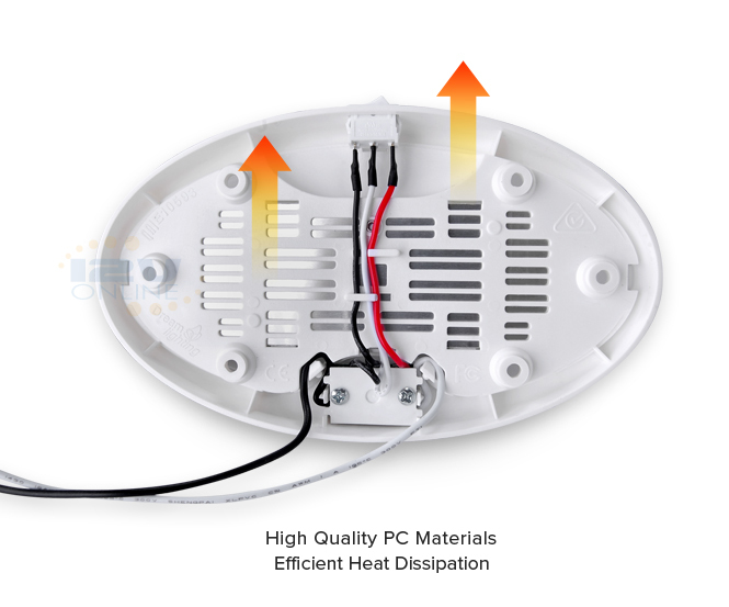 12V LED Motion Sensor Light RV Boat Yacht Ceiling Down Light Fixture with Switch