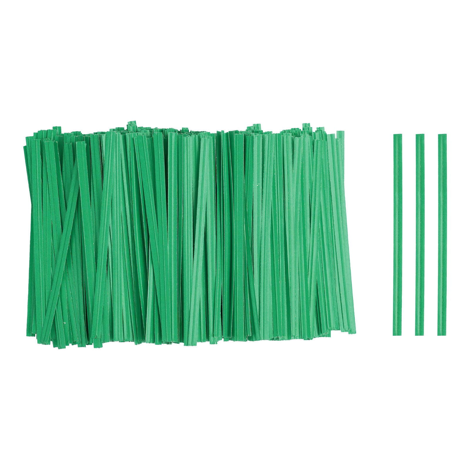 1000Set Bag Twist Ties 3.5" Reusable Kraft Paper Twist Tie for Bread Green