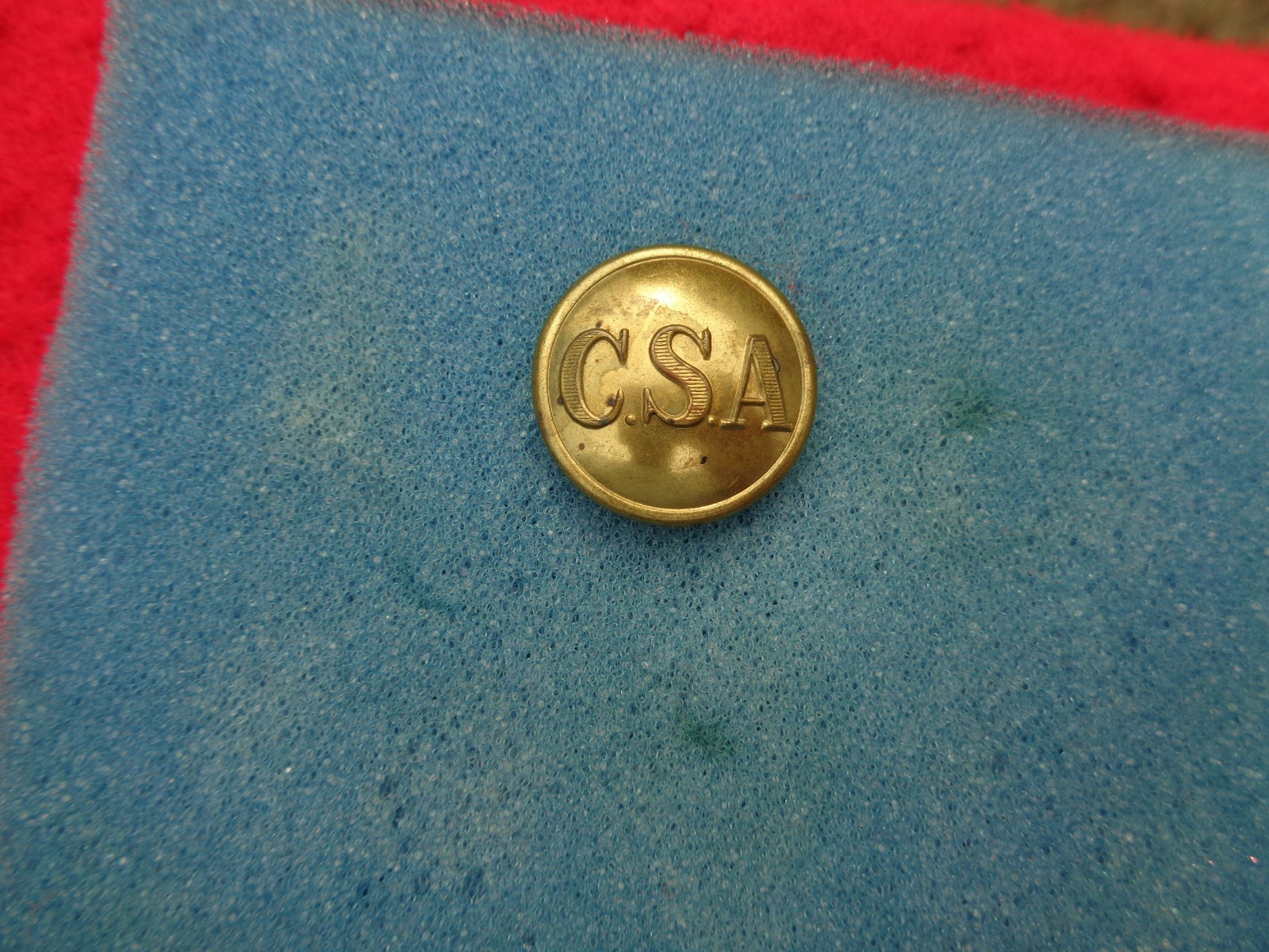 CIVIL WAR C.S.A. CONFEDERATE INFANTRY Large Coat SIZE COAT BUTTON NON DUG