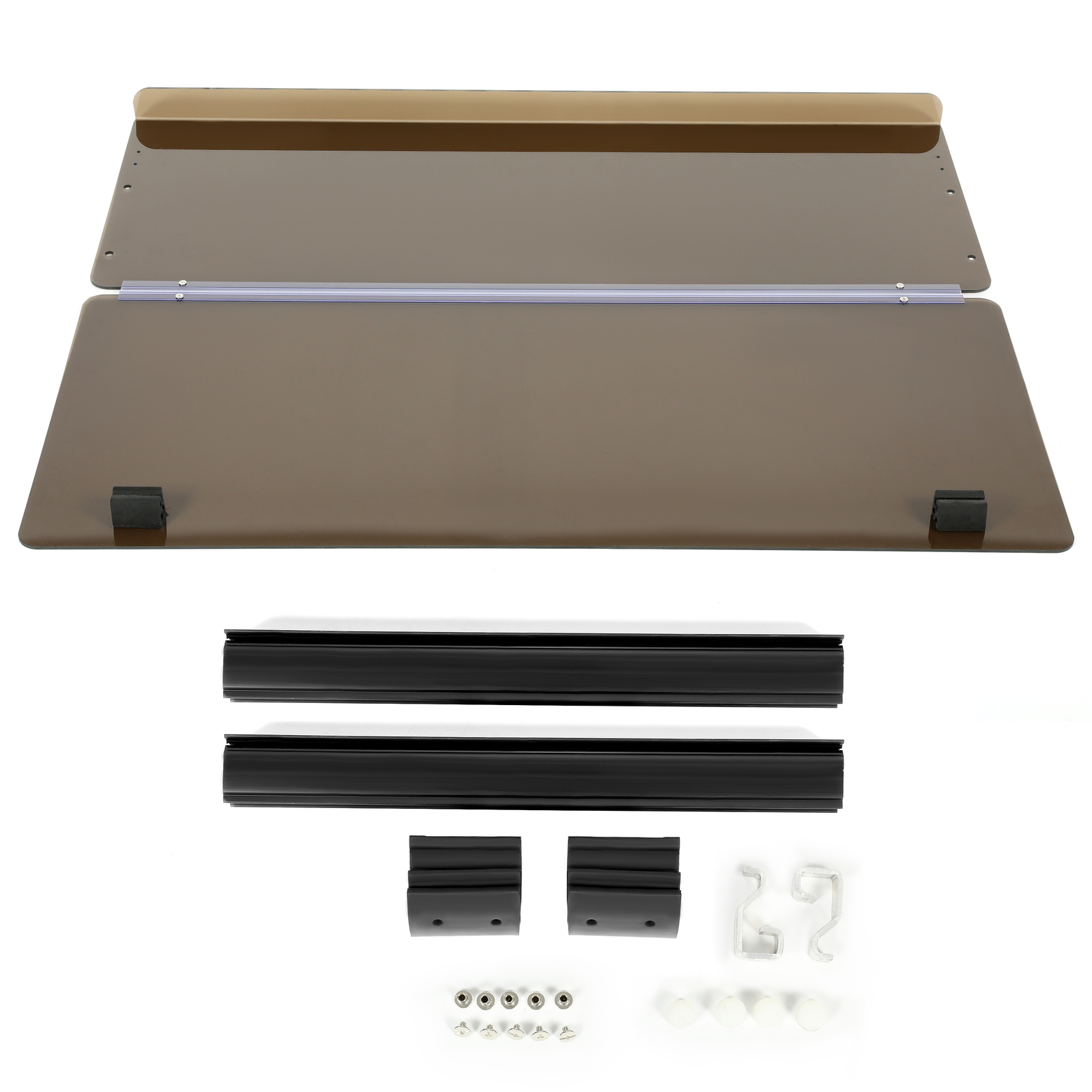 Tinted Fold Down Golf Cart Windshield Windscreen For EZGO Marathon 1986-1994.5