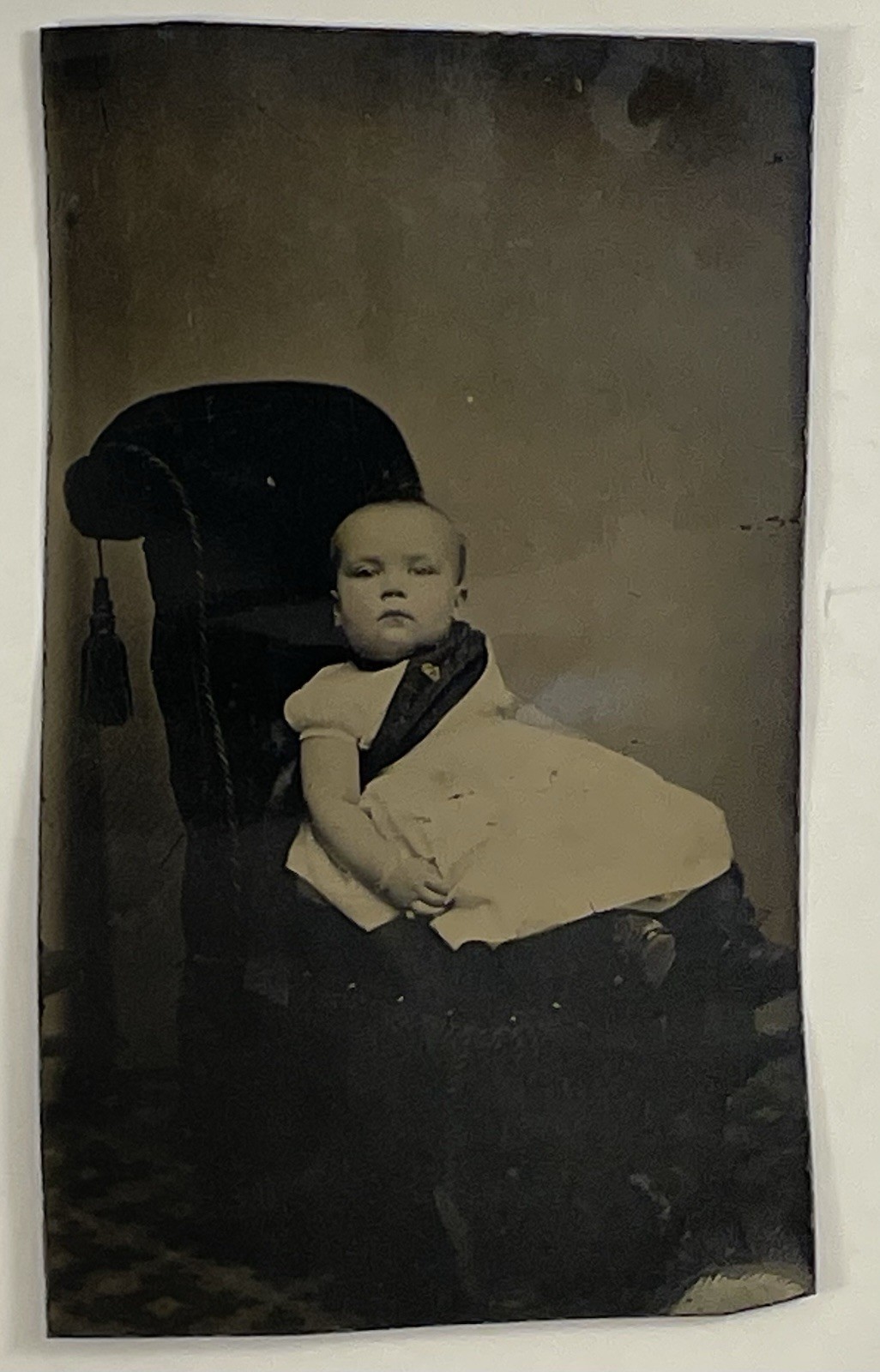 7 Antique Tintype Photographs Civil War Era Portrait Lot Baby Vermont Studio