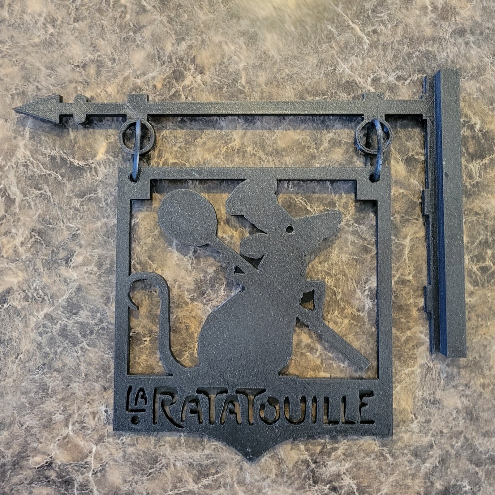 La Ratatouille Sign – Disney Kitchen Wall Art – Remy Chef Decor – French Bistro